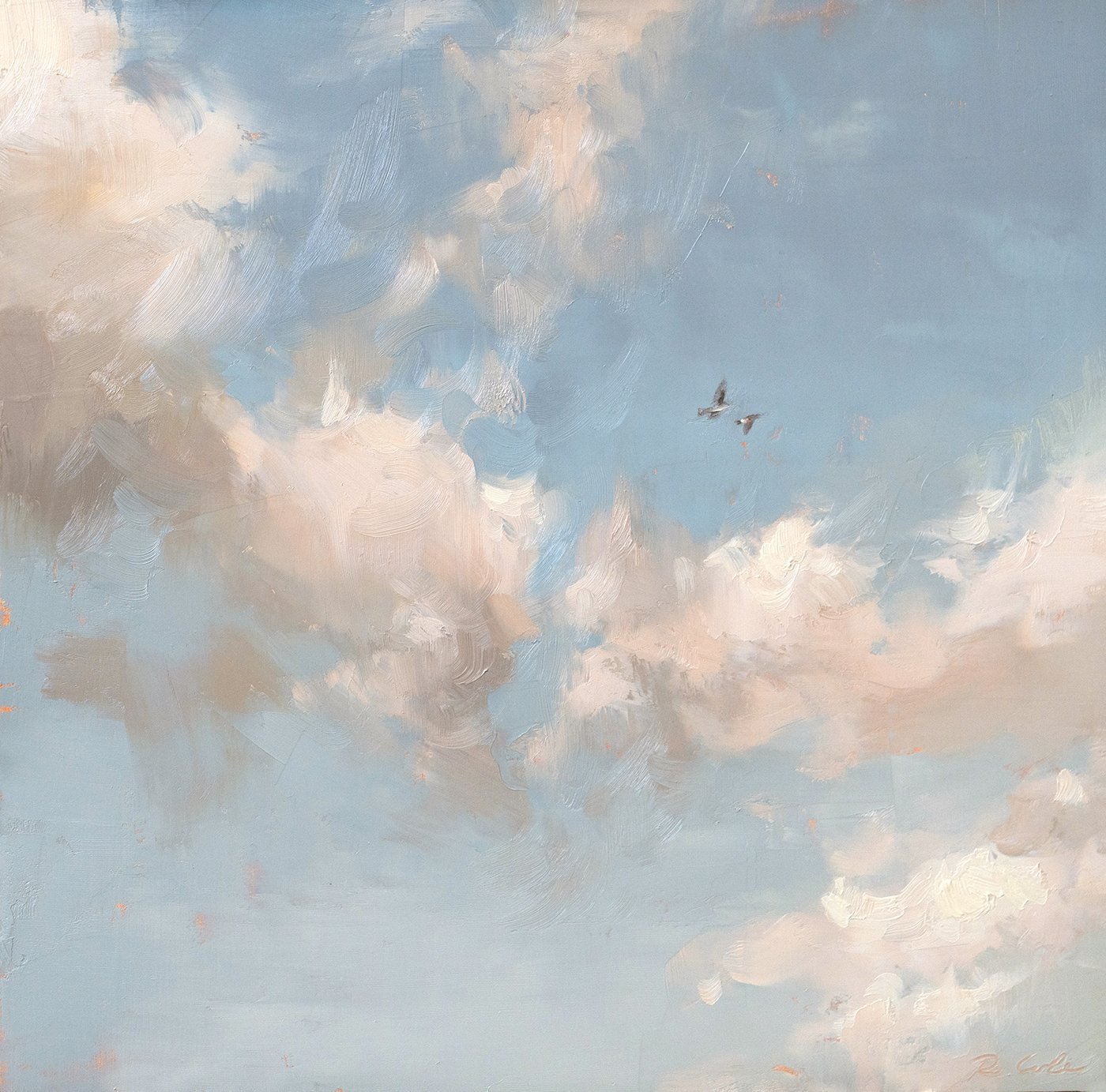 Sunwise . Oil on panel. 10 x 10 inches. 2022. Private Collection.