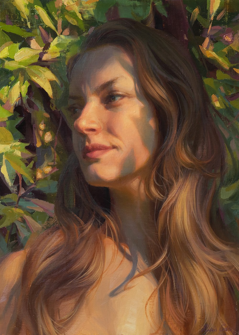 Maiden, Mother. Oil on panel. 14.75 × 10.5 inches. 2021. Available
