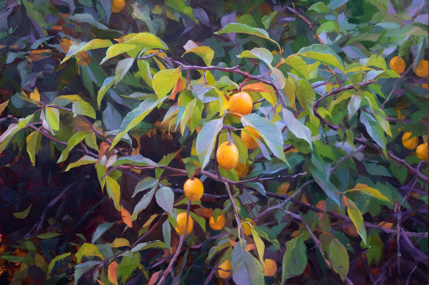 Wild Harvest. Oil on panel. 16 x 23.5 inches. 2021. Private Collection.