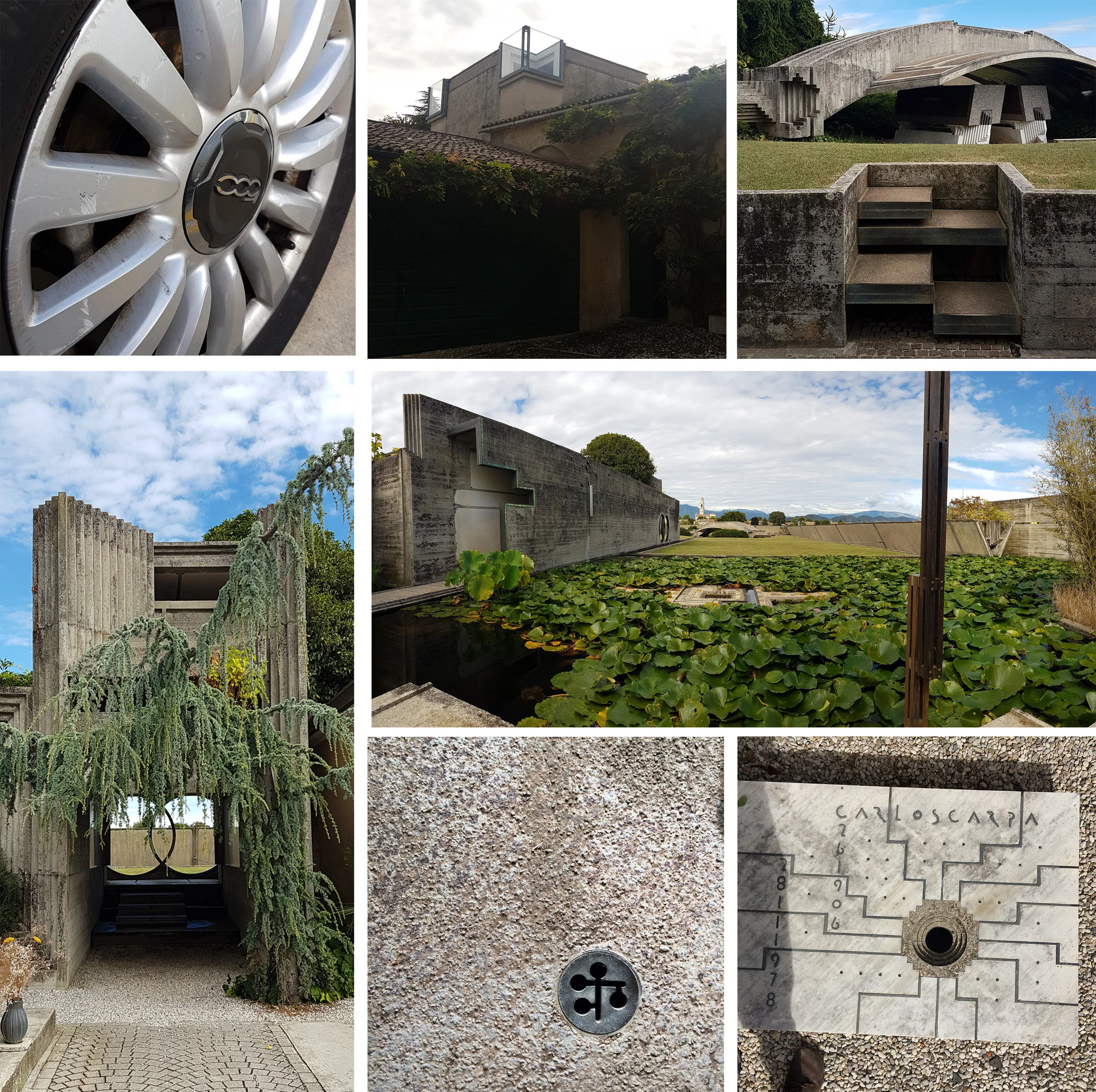 Driving to Canova Museum & Cast Gallery (Row 1), and the Brion Cemetery (Rows 2 & 3)