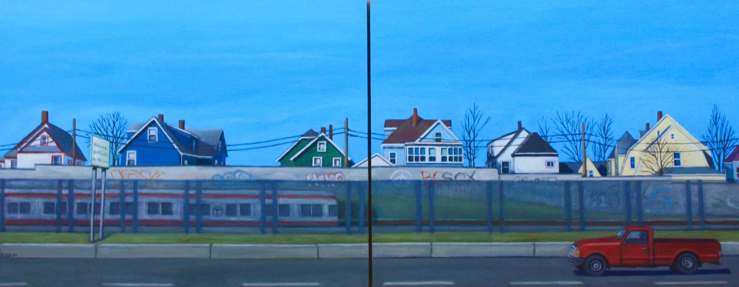 Inbound, Outbound (diptych)