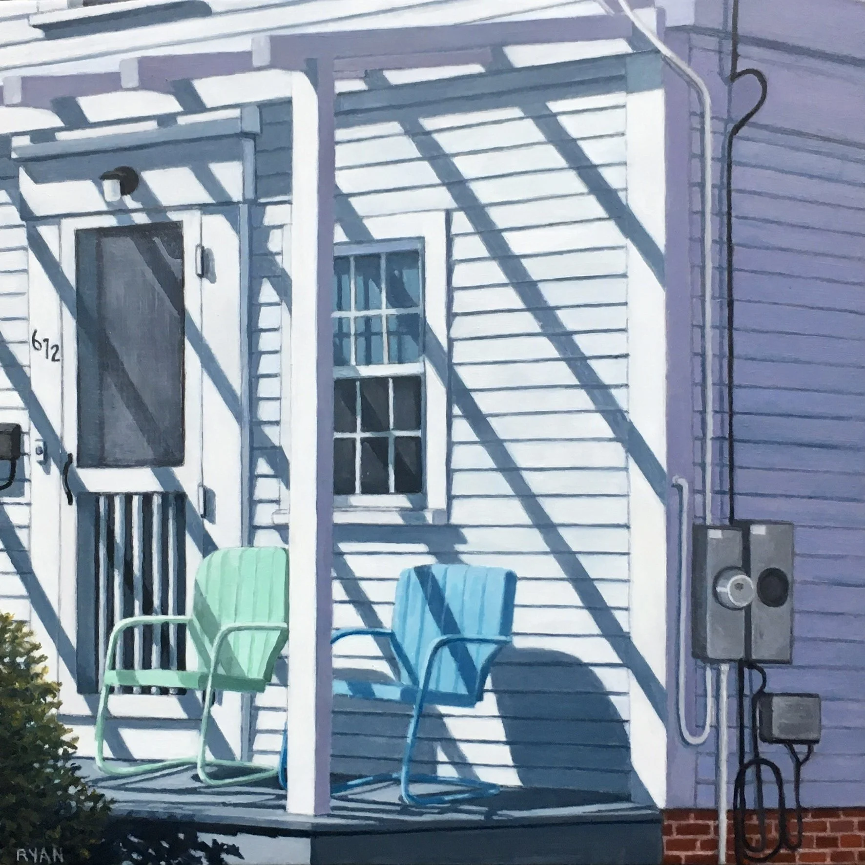 Green Chair, Blue Chair