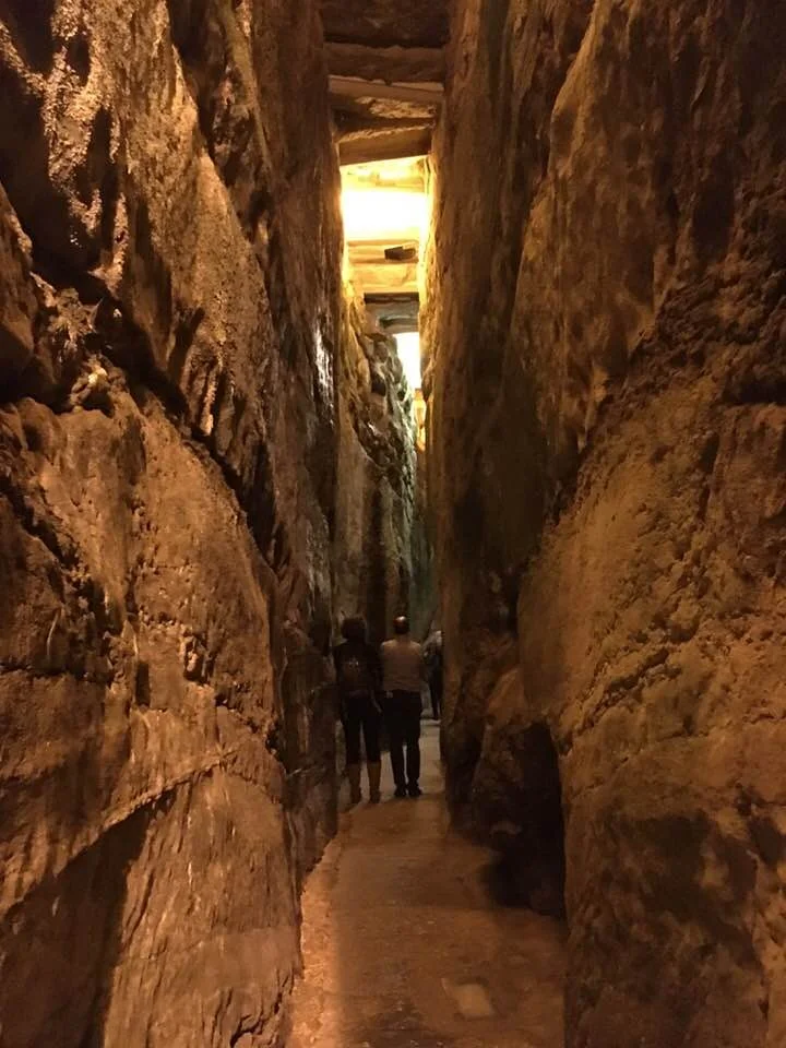Ancient remains of an aqueduct.