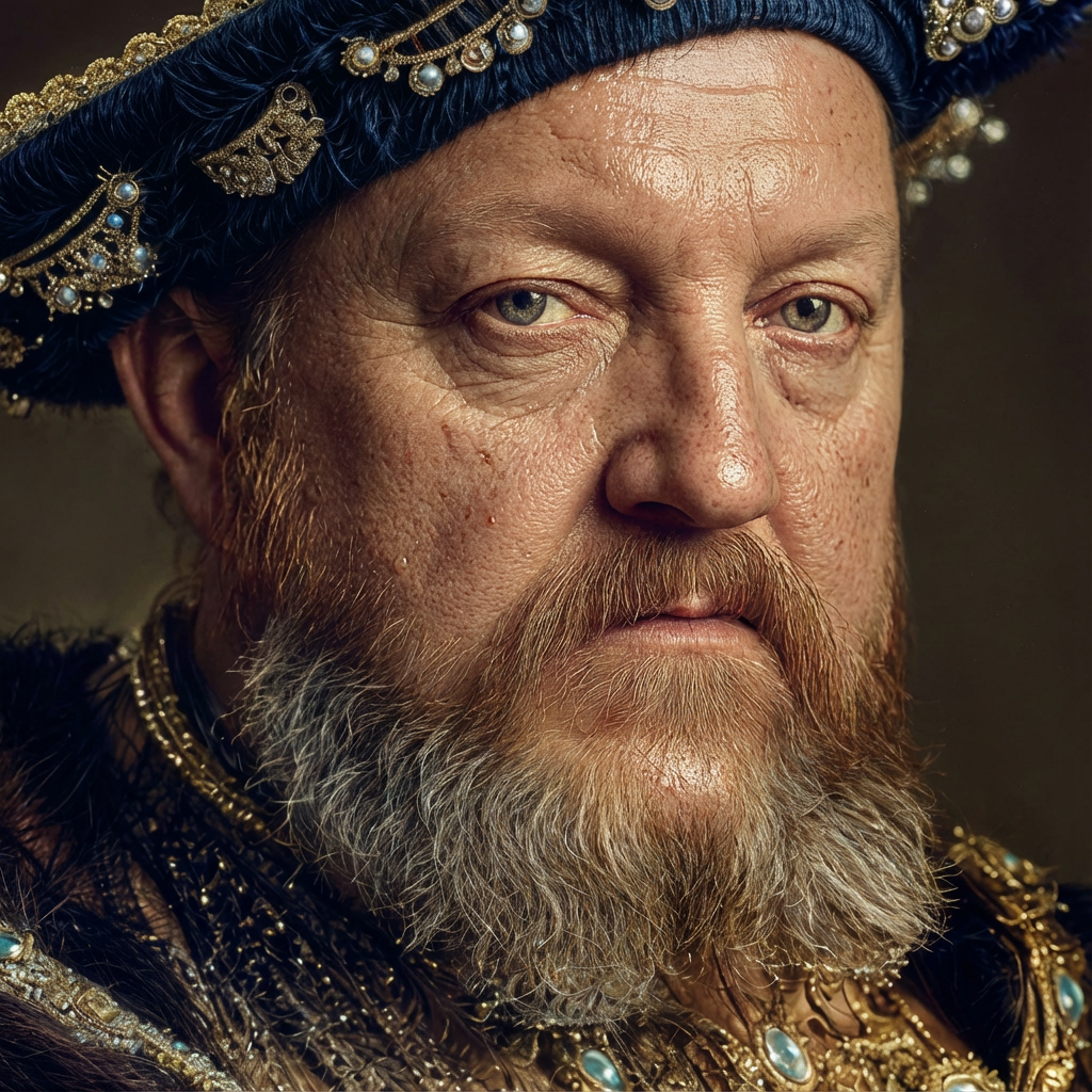 Henry the 8th. Face close up. 