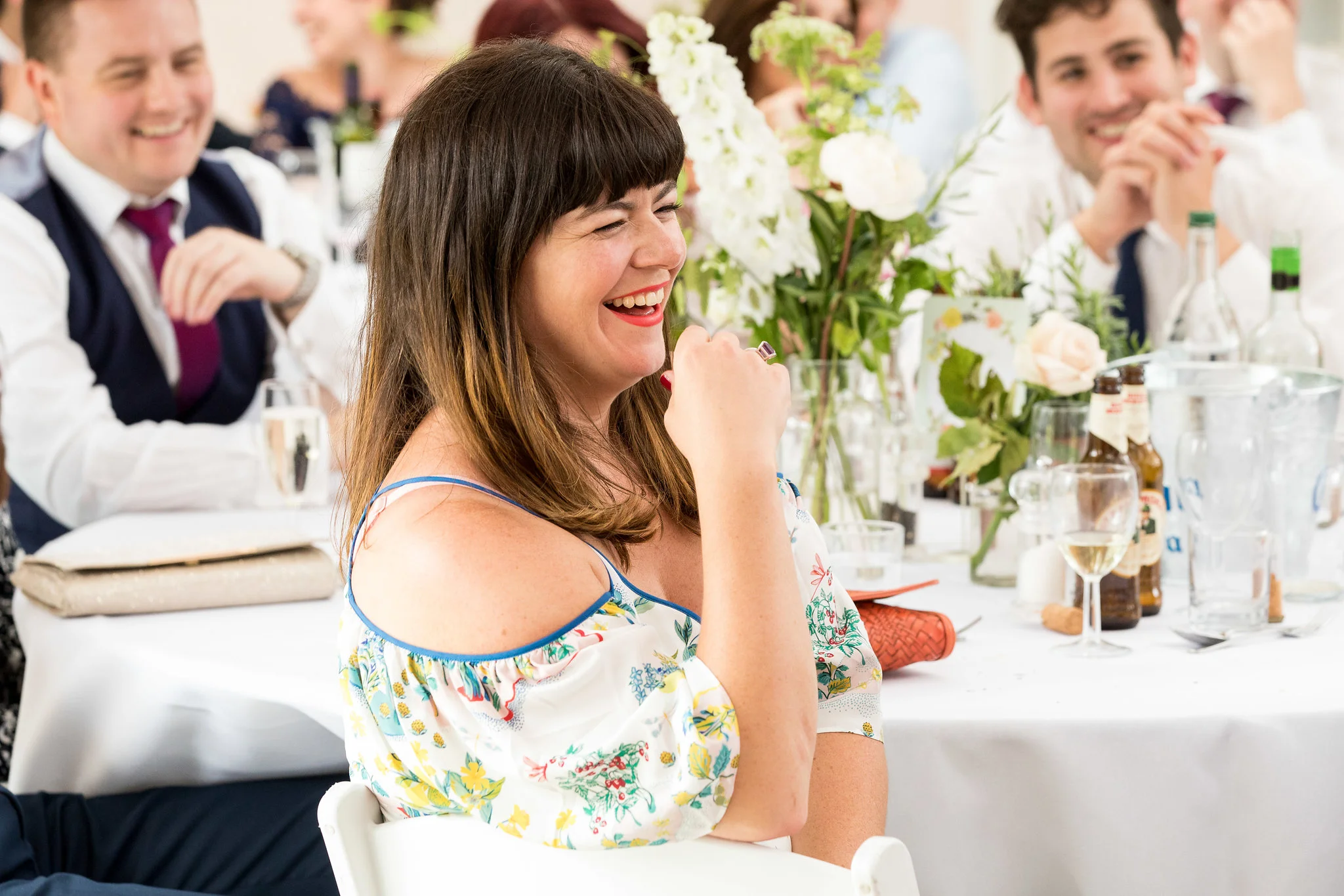 Groom's Speech Reactions - Kent Wedding Photographer
