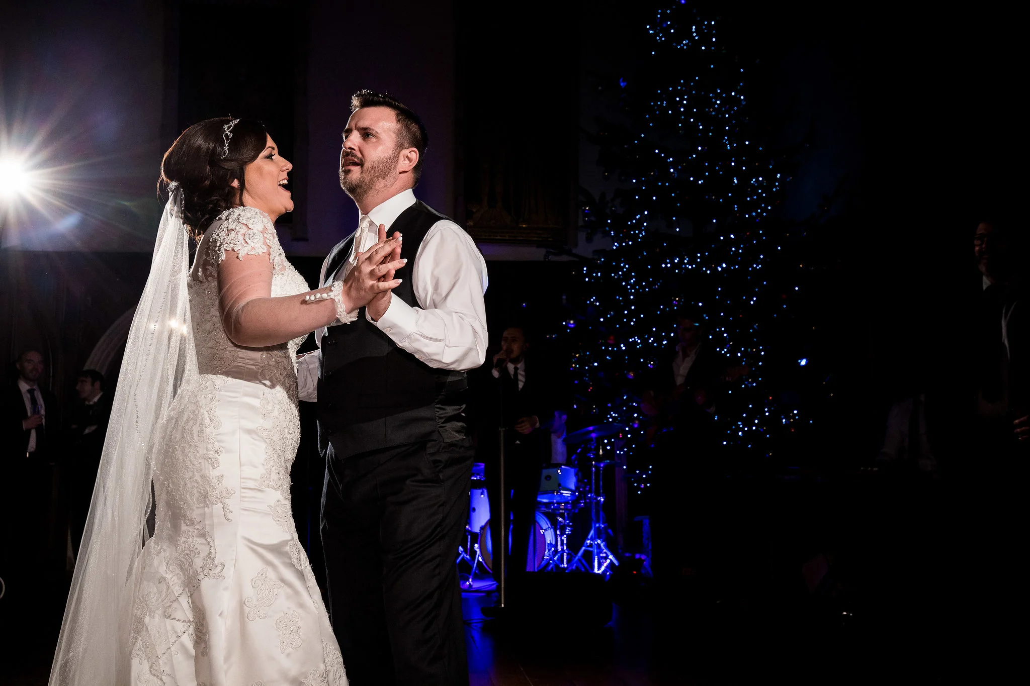 Their First Dance - Lympne Castle - Kent Wedding Photographer