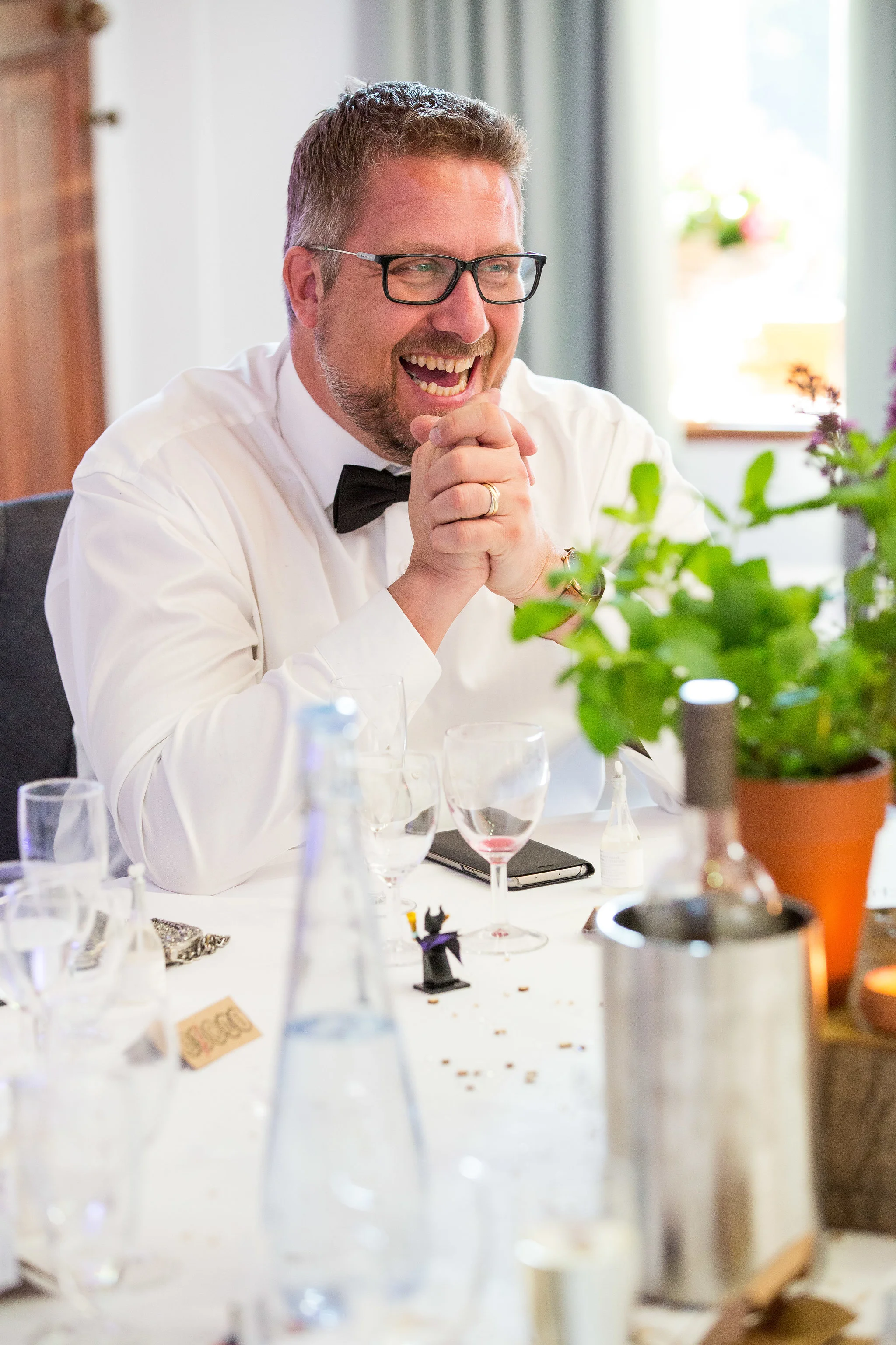 Hysterical Speech Reaction - Salomons Estate - Kent Wedding Photographer