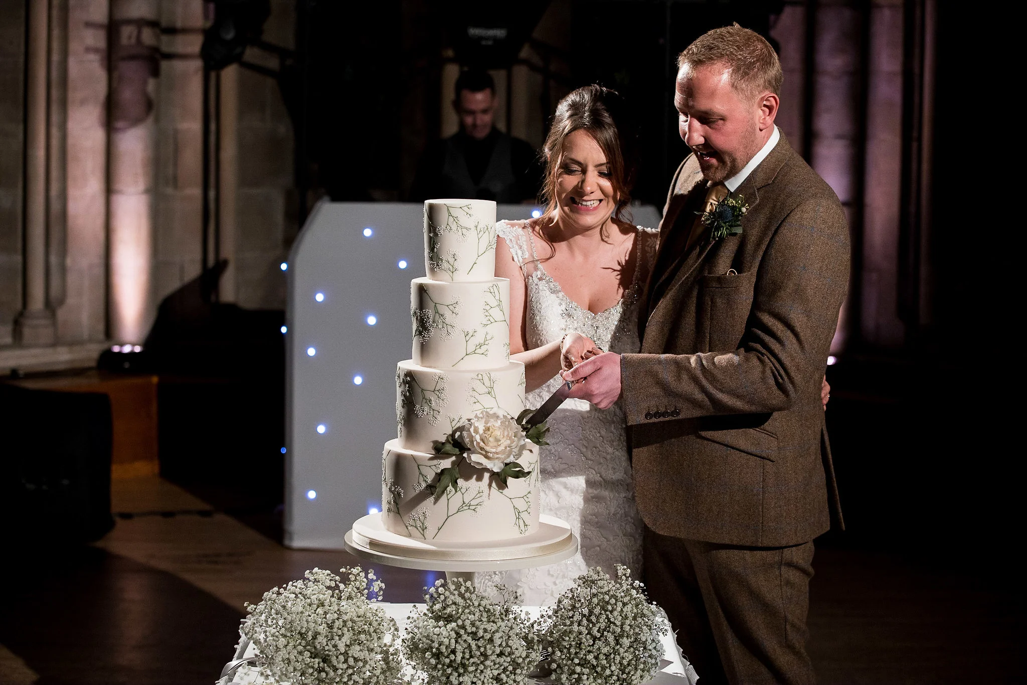 Cutting the Cake - Ashdown Park Hotel - Kent Wedding Photographer