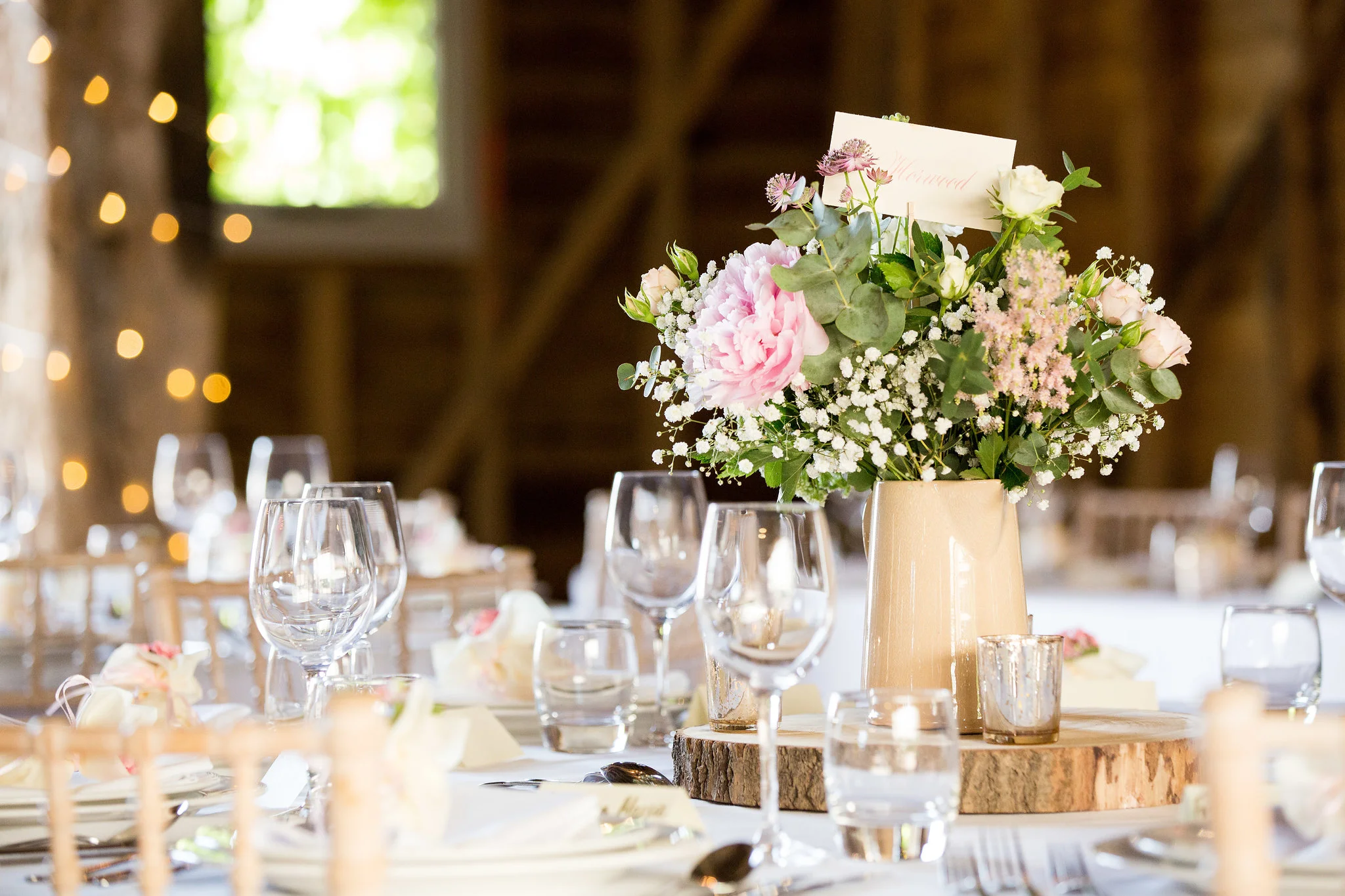 Beautiful Floral Display - Odo's Barn - Kent Wedding Photographer