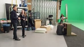 Just another day on set.
