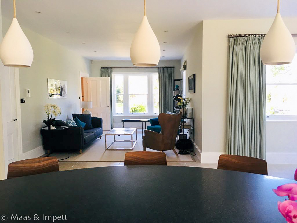 Lighting sourced by Maas & Impett, Interior designers, Hampshire