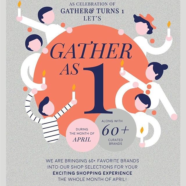 INTRODUCING GATHER AS ONE | A one year anniversary project of @gather__and__ which opened its doors in @crumblecrew South Jakarta for the first time on April, 1st last year. 💫✨ &ndash; During the anniversary month we are adding up to 60 curated bran