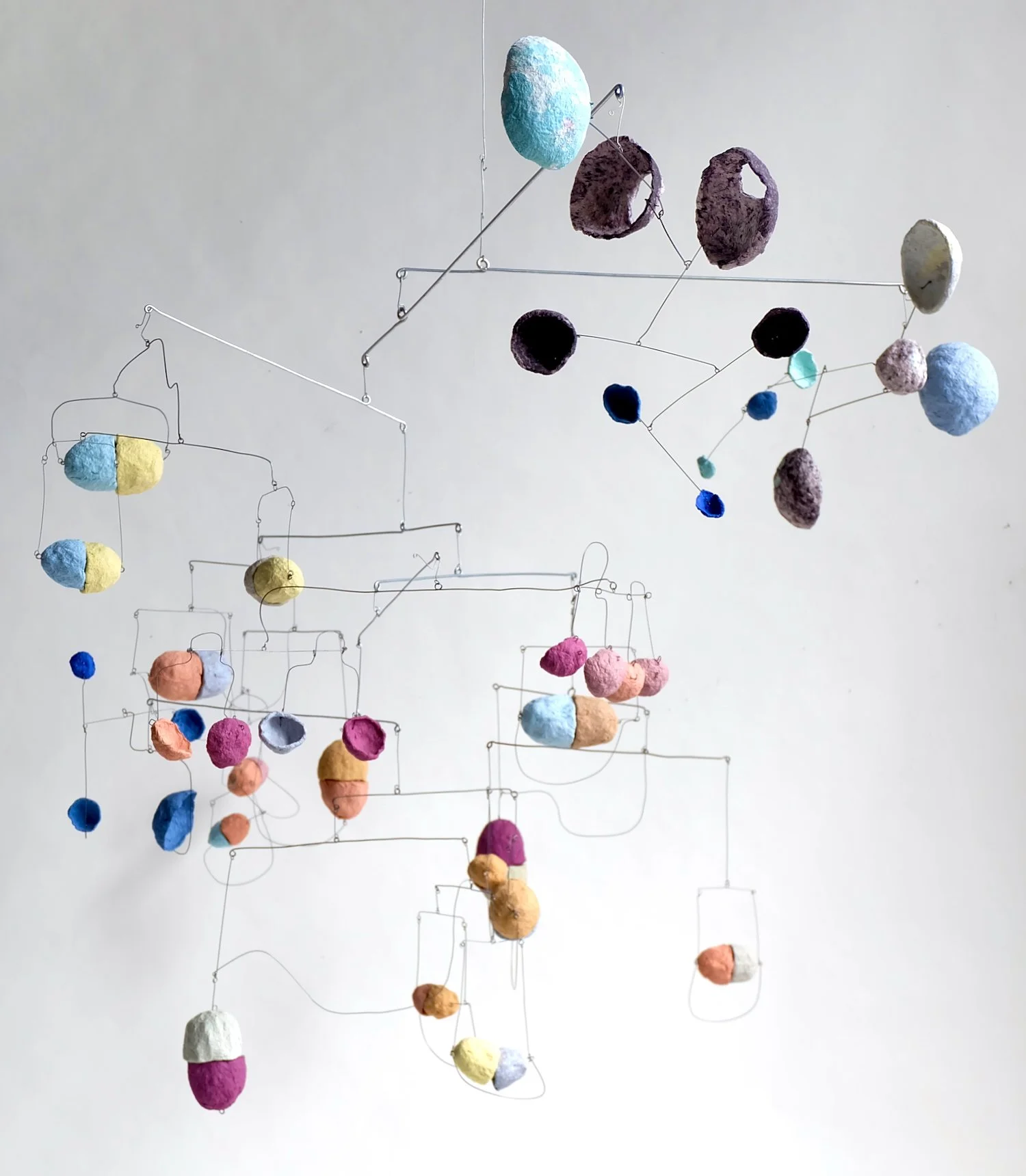 Assemblage No.01, 2021, 2026. Paper pulp and wire, 37 x 40 x 40 inches (94 x 102 x 102 cm)