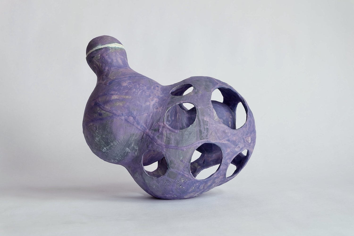 Diatom, 2018. Ceramic, 10 x 10 x 10 inches (25 x 25 x 25 cm)