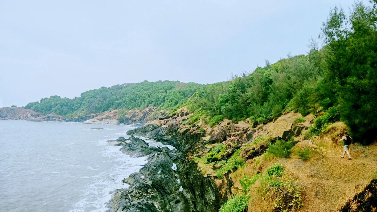 Between Om and Kudle Beaches, Gokarna, Karnataka, India