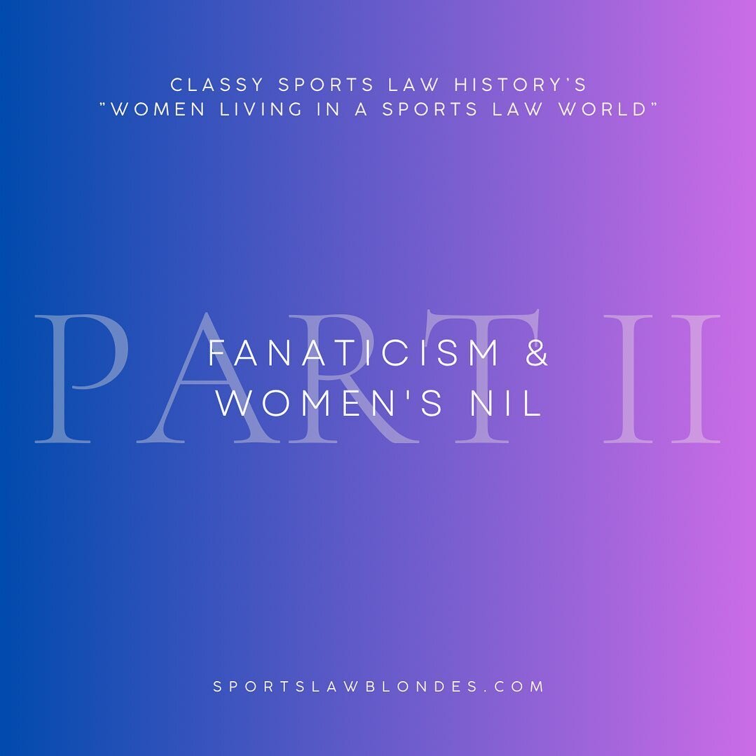 Women, like men, have taken the reins with NIL to earn some extra cash &amp; build their brands, but does this opportunity come at a high cost that most men don&rsquo;t have to pay?
⚖️⚖️
Listen to &ldquo;Part 2: Fanaticism &amp; Women&rsquo;s NIL&rdq