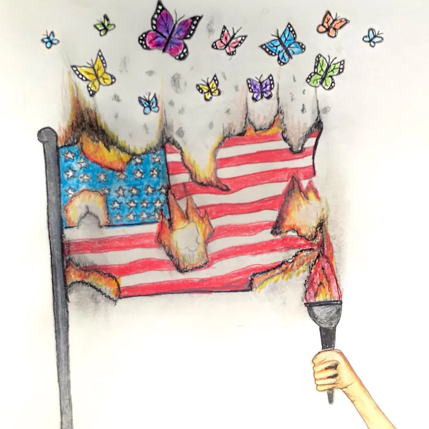 Last day for @kidizenshipusa flag submissions! Due by midnight tonight. An amazing range of entries still coming in from 8-18 year olds nationwide like these from Yasmin, 16, and Declan, 15. $1000 first prize in each age category. Details at Kidizenship.com/fly-your-flag #kidizenshipFLAG #democracyisaworkinprogress