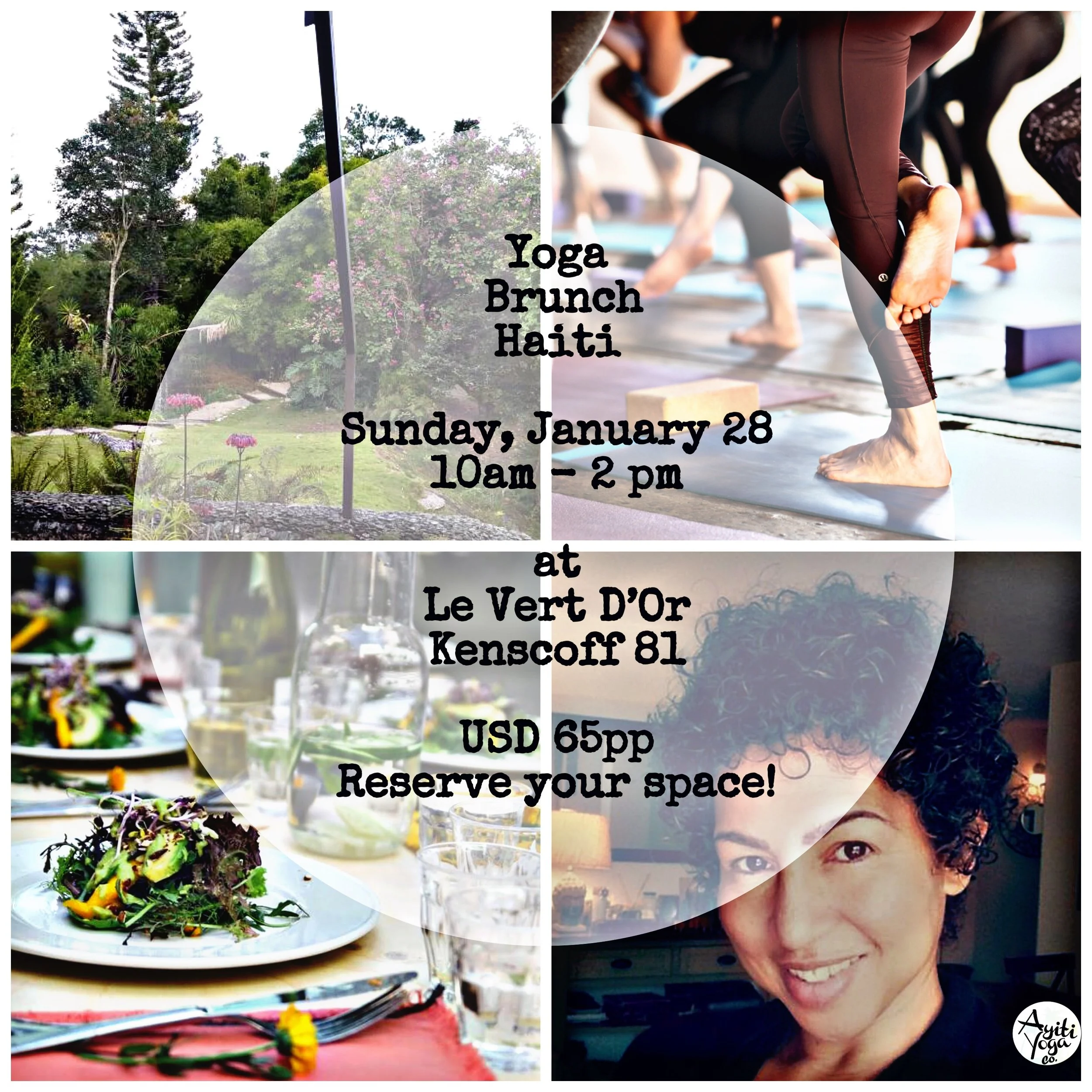 Yoga Brunch Haiti @ Le Vert D'Or: Sunday, January 28, 2017 