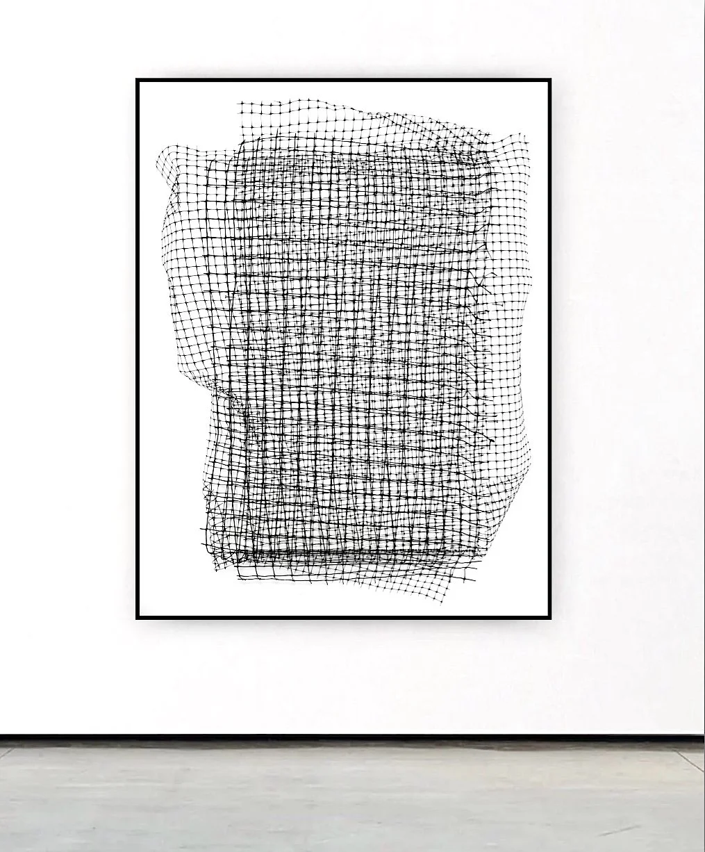   ‘ FENCING ‘   4.11 - 5.17. 2026  48” x 60”  fencing on canvas 