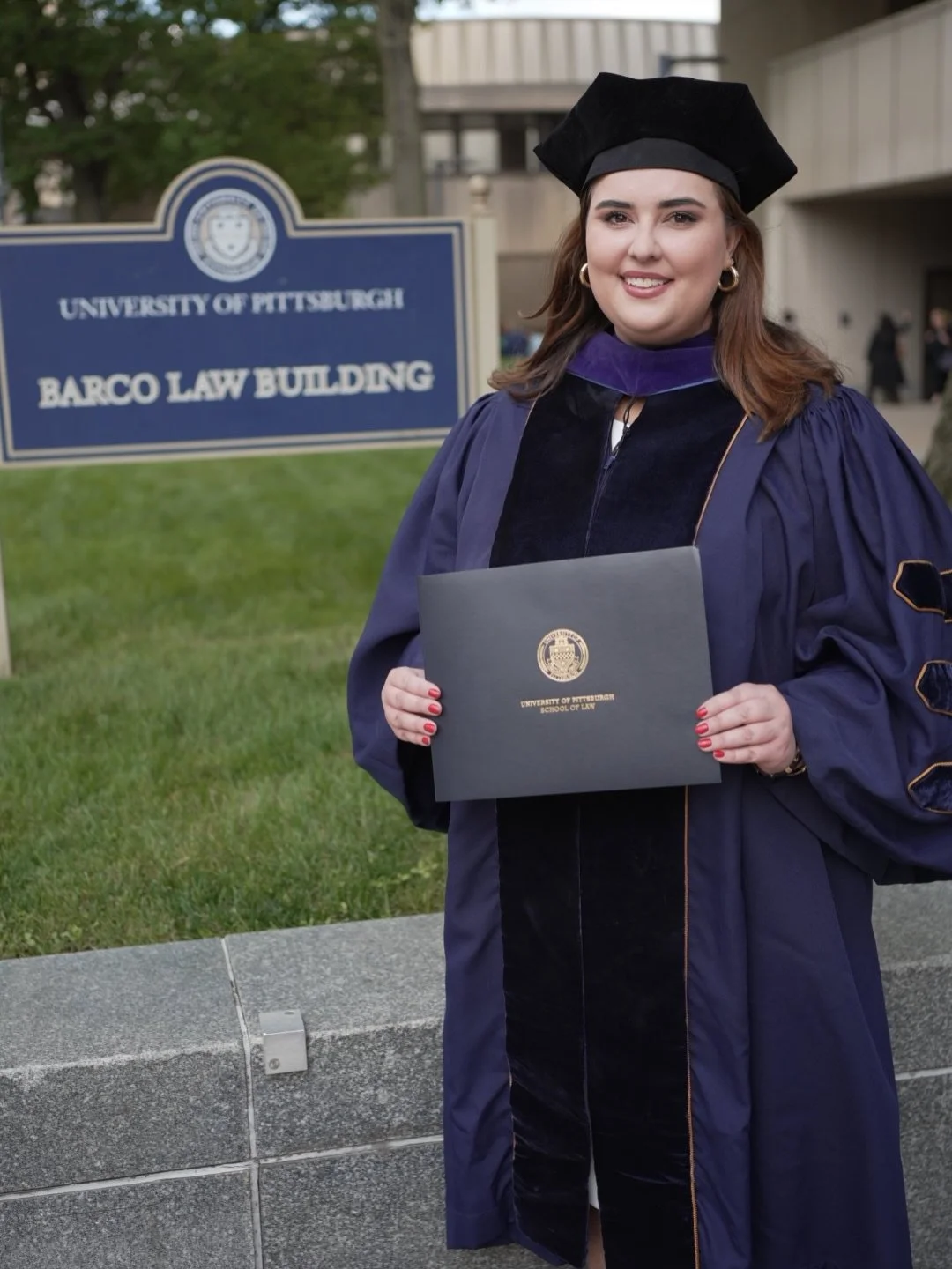 So proud of our Maddie Cat graduating from @pittlawschool ! What an amazing accomplishment from Brunswick county, NC, to @uncchapelhill to @pittofficial. Next stop, Bar Exam then working under DA Larry Krasner at the Philadelphia District Attorney&rs