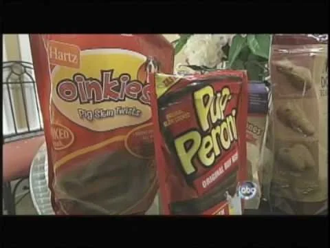 Television segment about pet treats, calories, and obesity