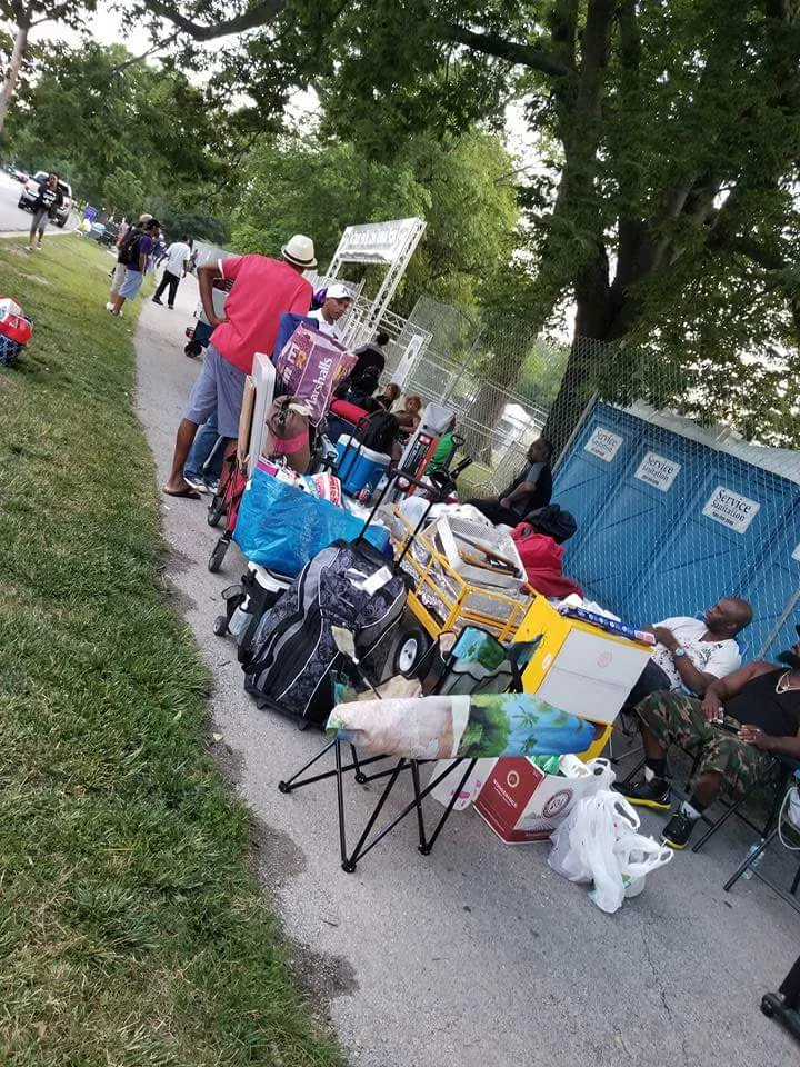 BY 5AM...THE LINE IS DOWN THE STREET!