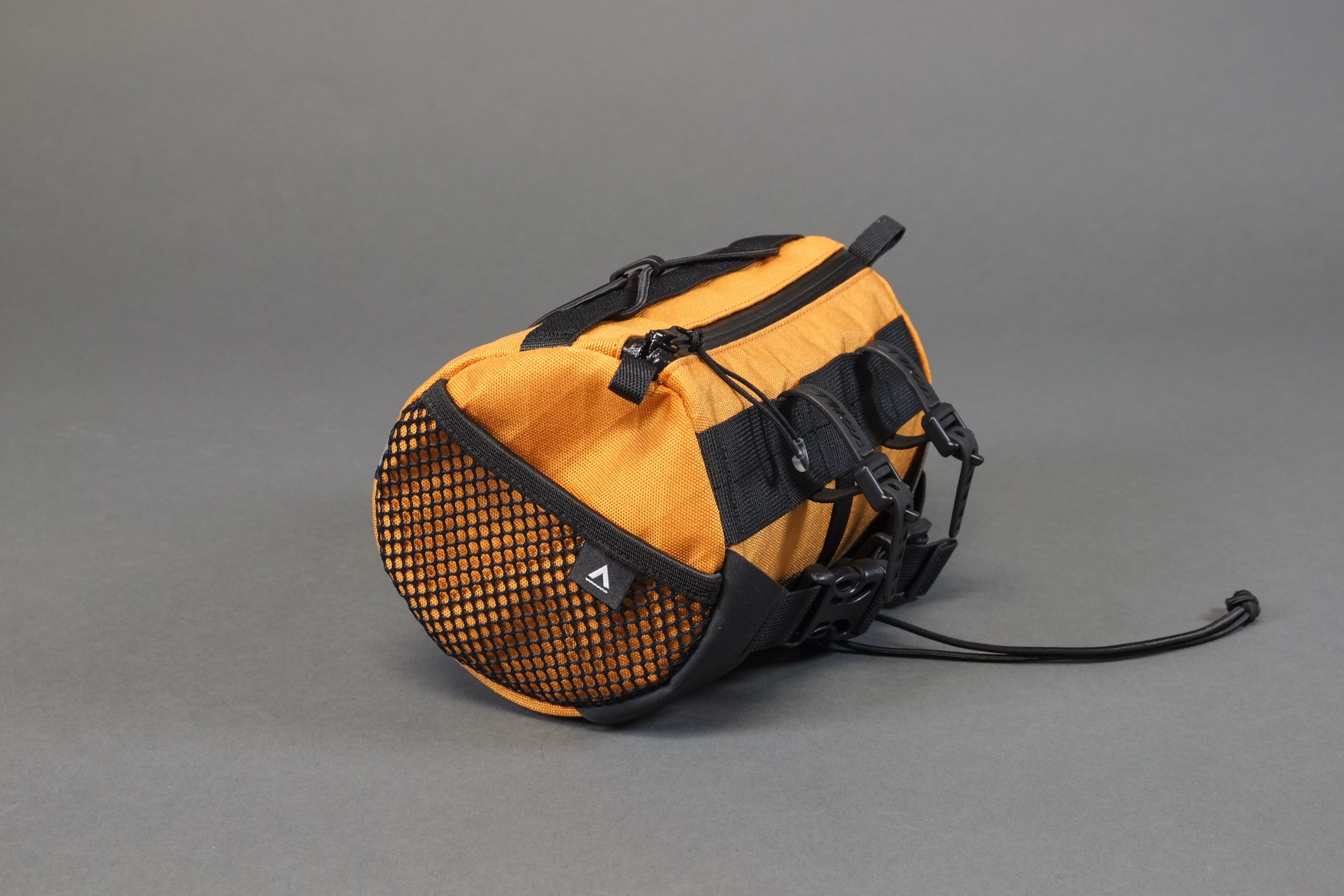 hip bag handlebar roll marigold — gramm tourpacking bikepacking bags