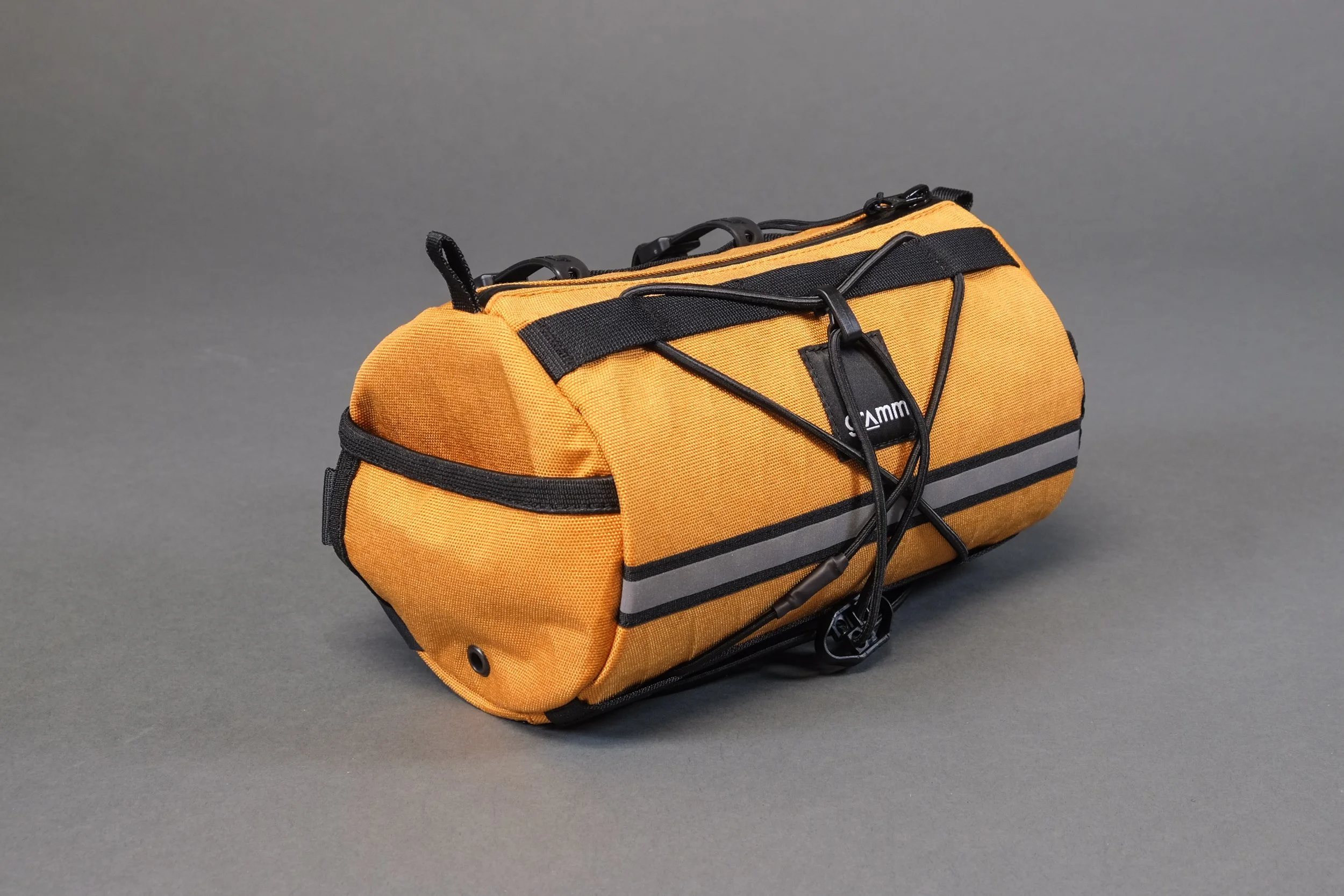 hip bag handlebar roll marigold — gramm tourpacking bikepacking bags