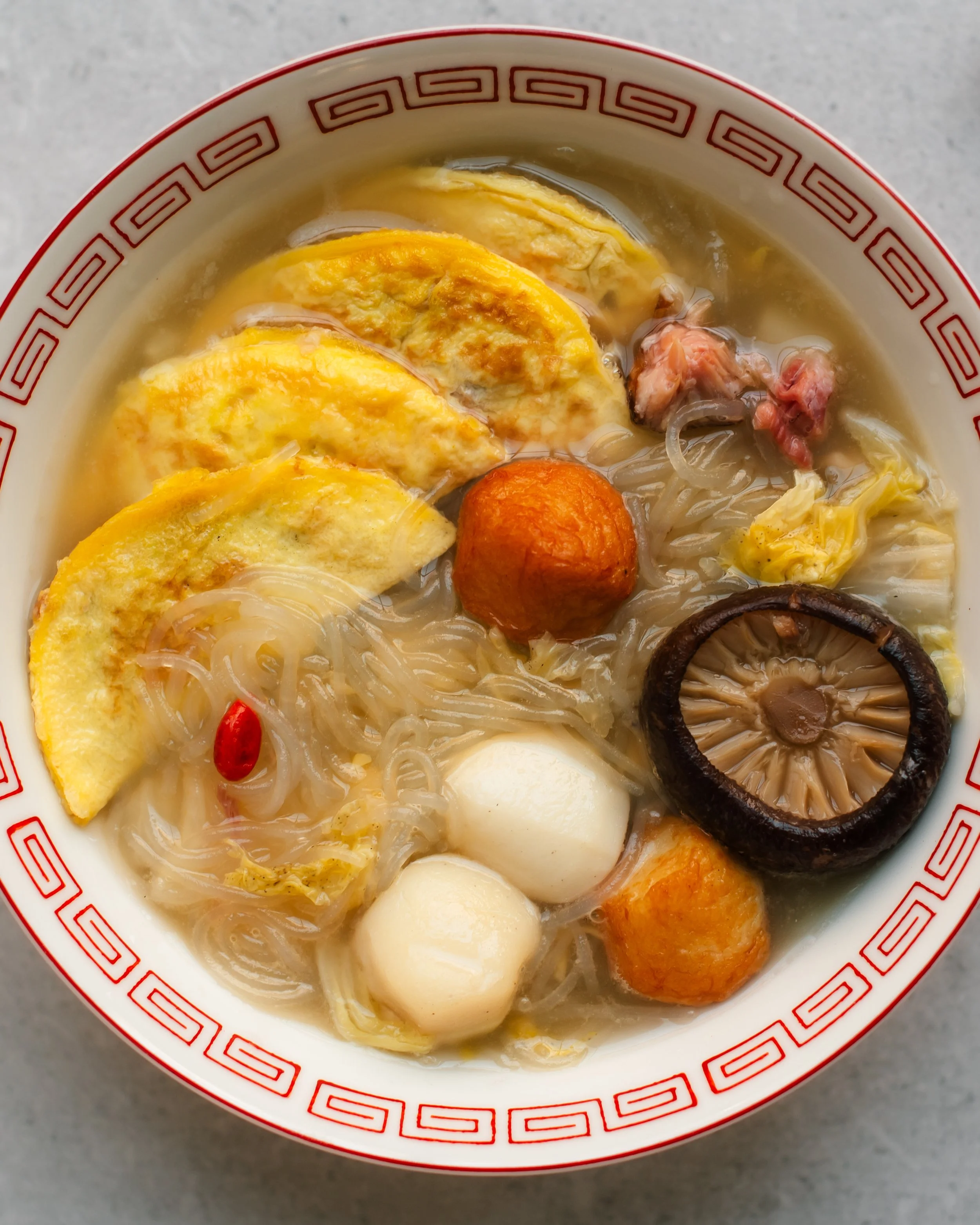 Chinese Egg Dumpling Soup 