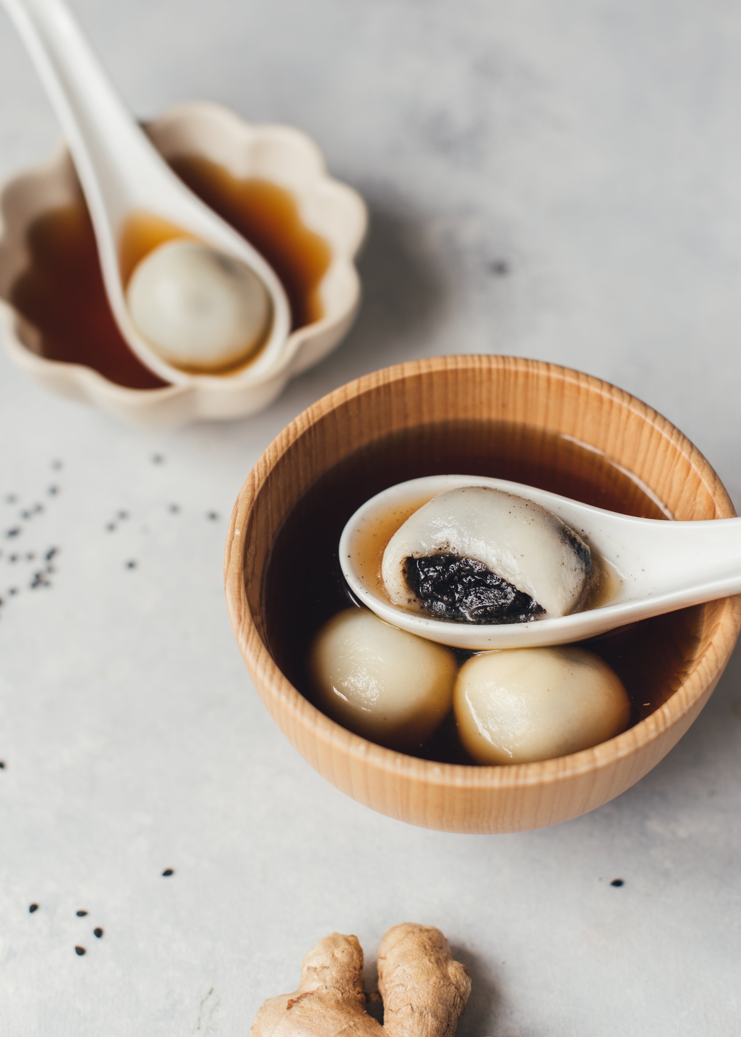 Black Sesame Dumplings