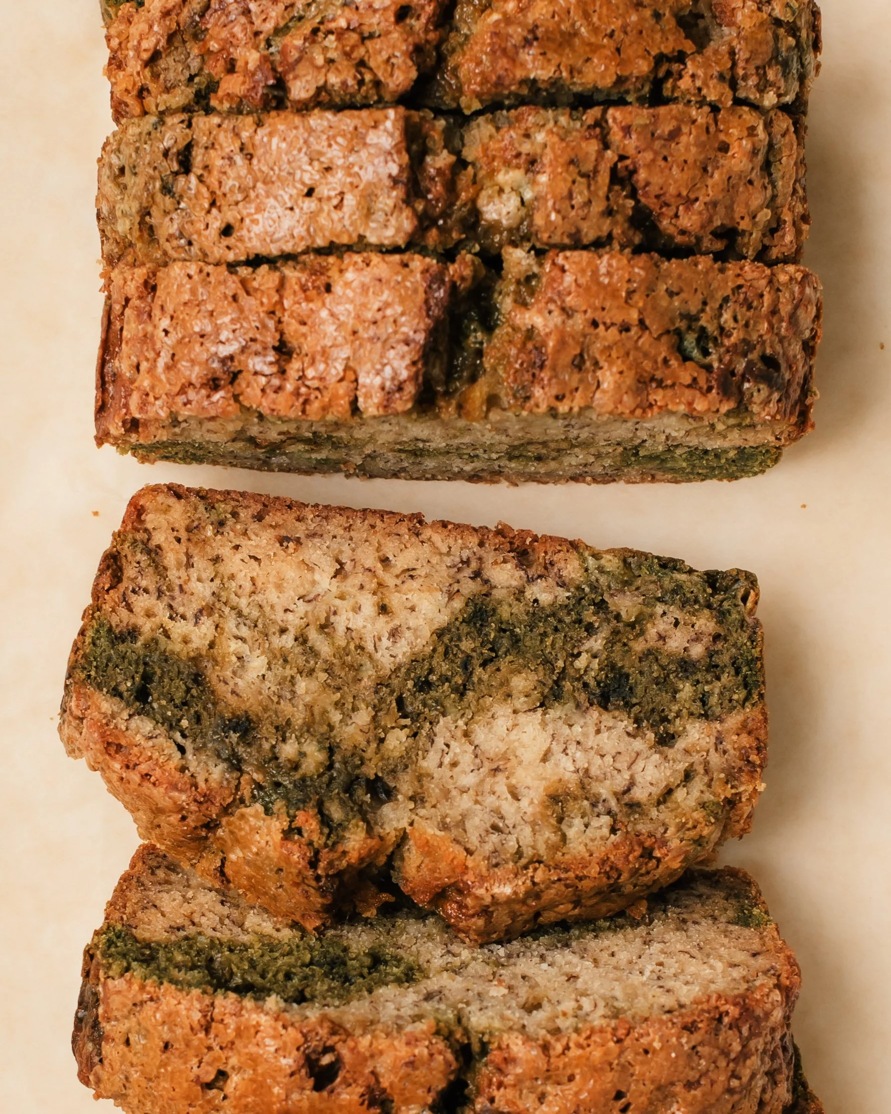 Matcha Swirl Banana Bread