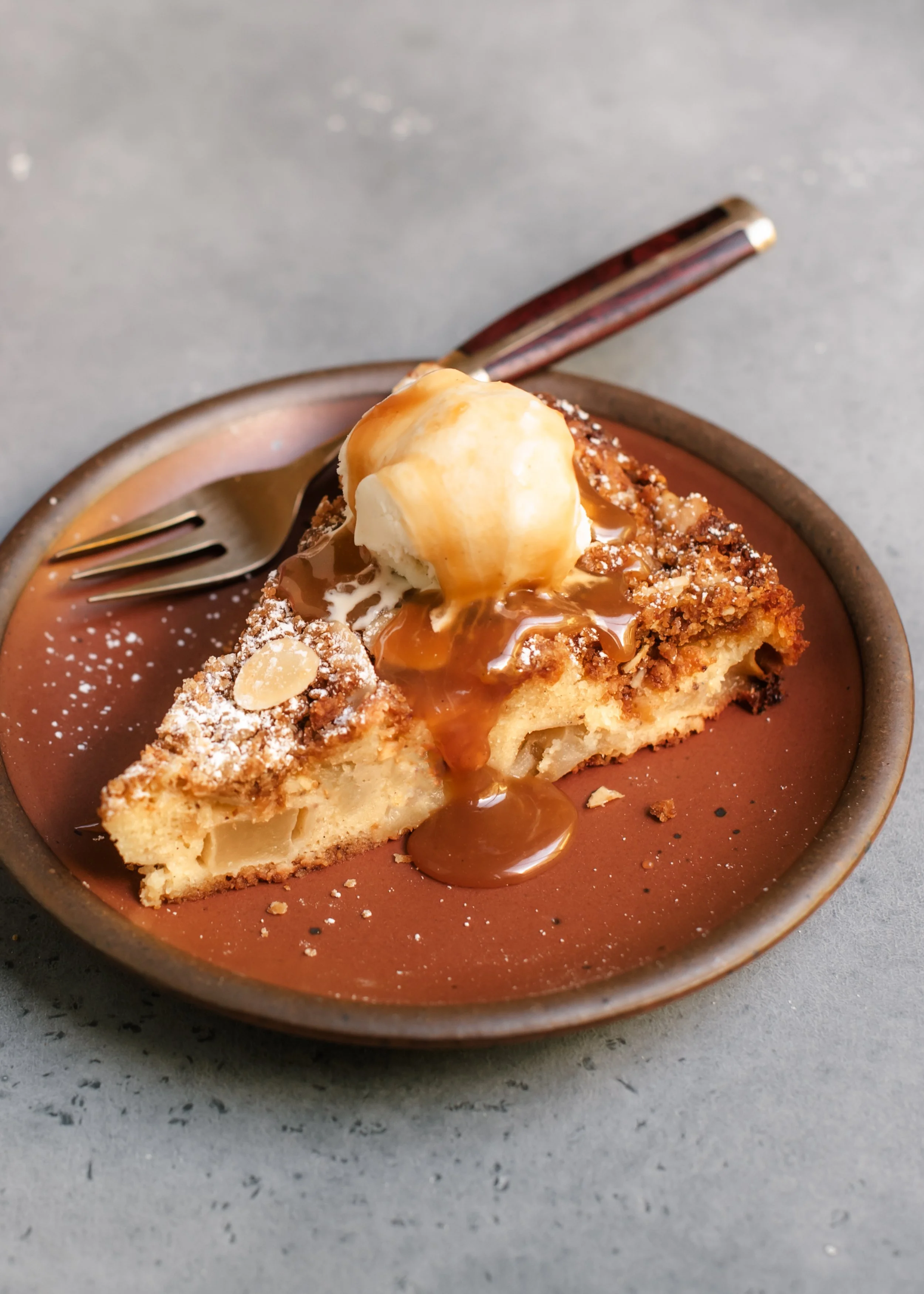 Brown Butter Apple Streusel Cake