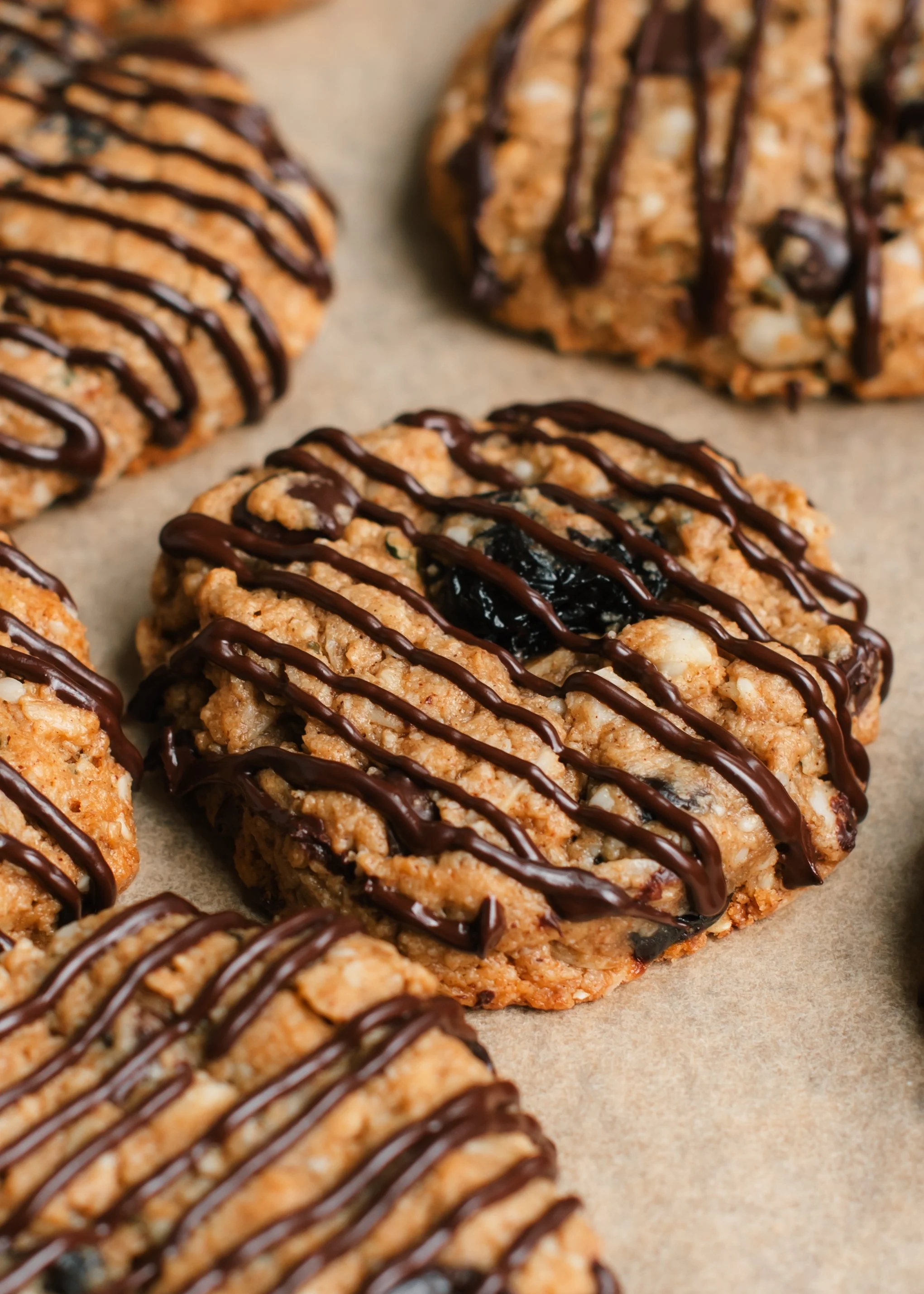 Breakfast Cookies with Chocolate &amp; Cherries