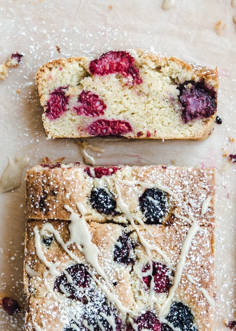 Tahini Cake with Berries