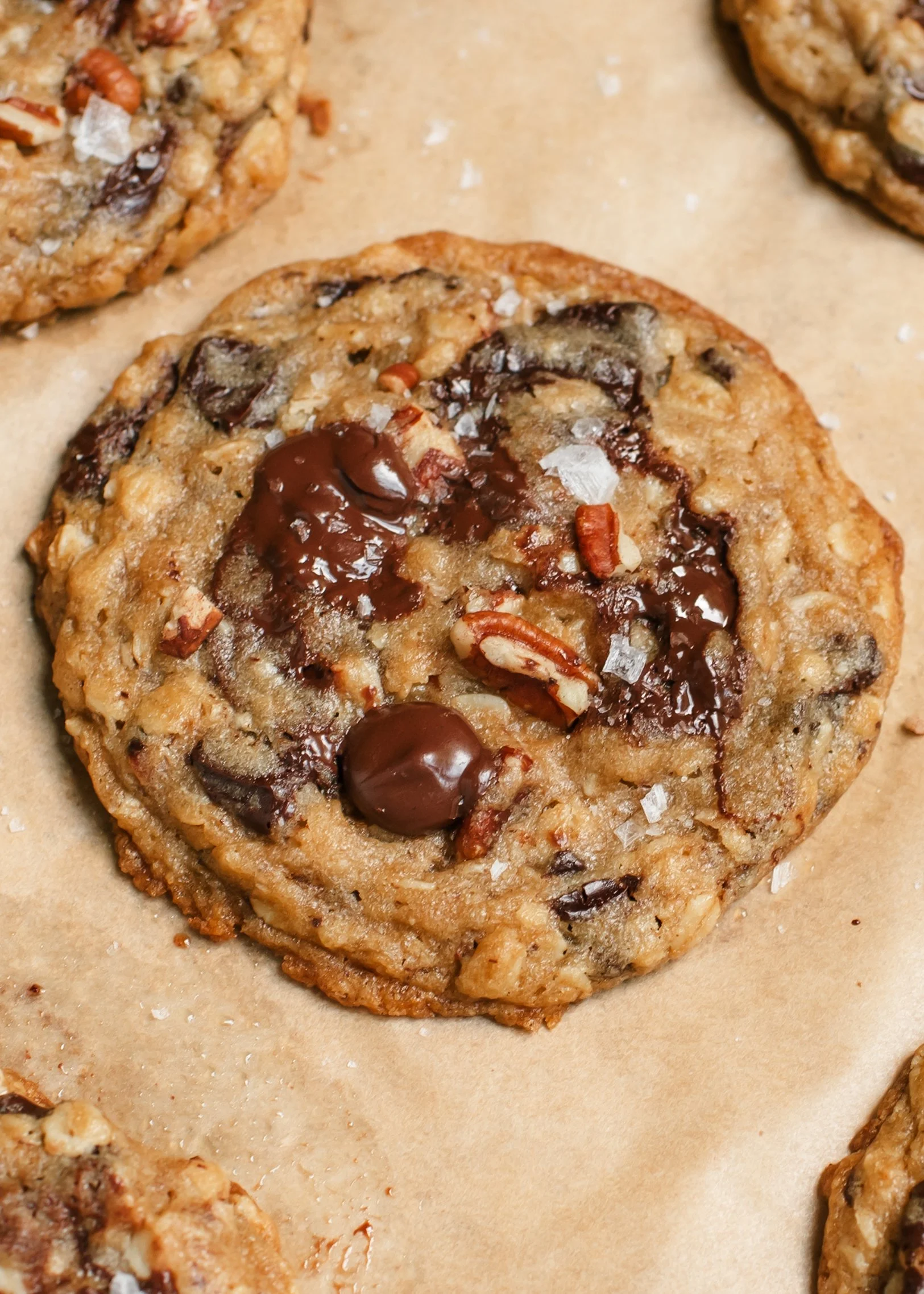 Chocolate Chip Pecan Oatmeal Cookies