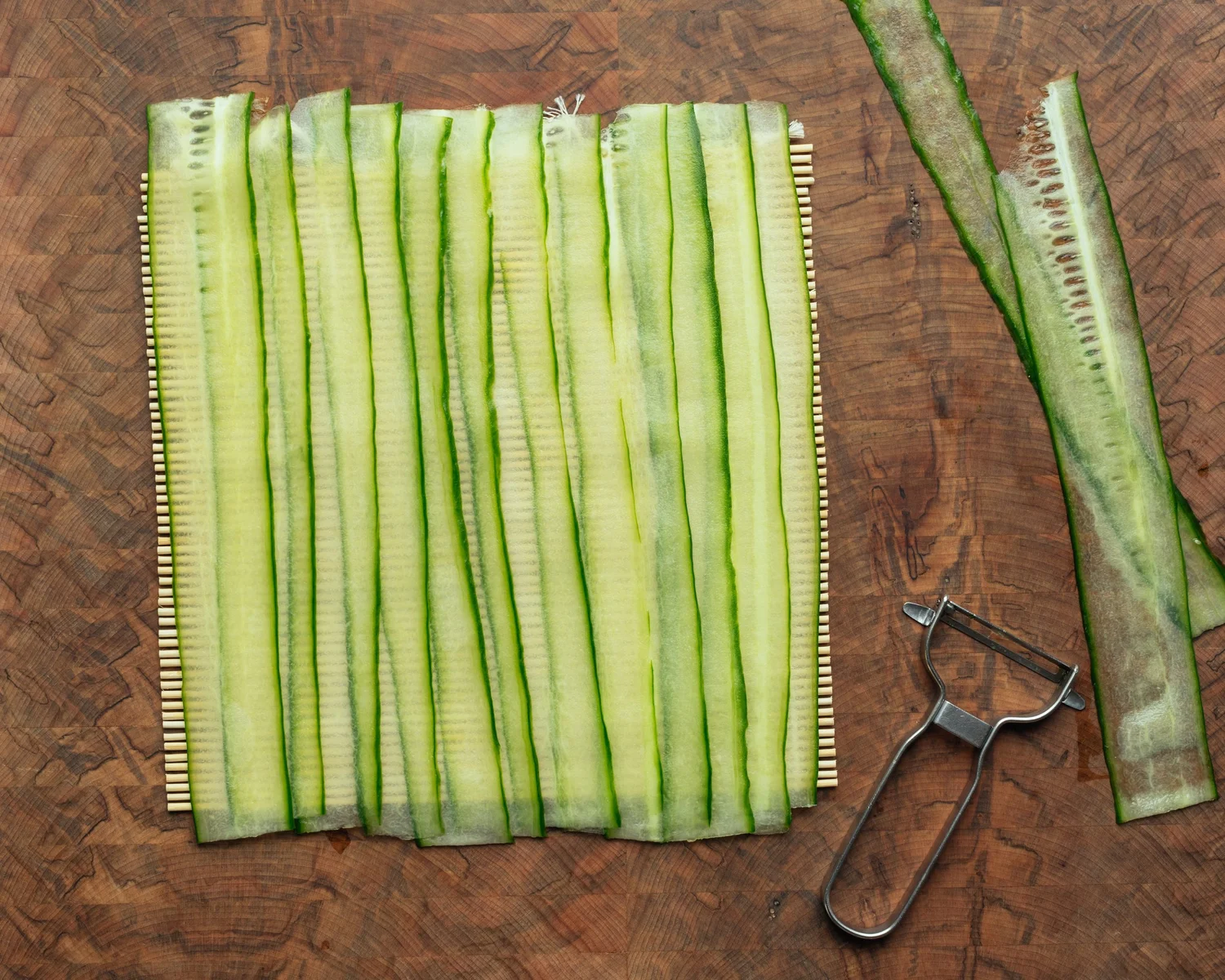 Cucumber Wrapped Sushi Roll — saltnpepperhere