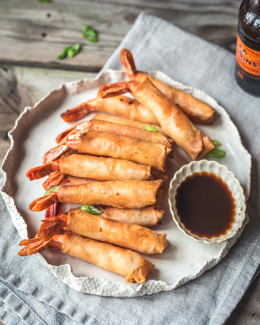 Air-Fried Shrimp Egg Rolls