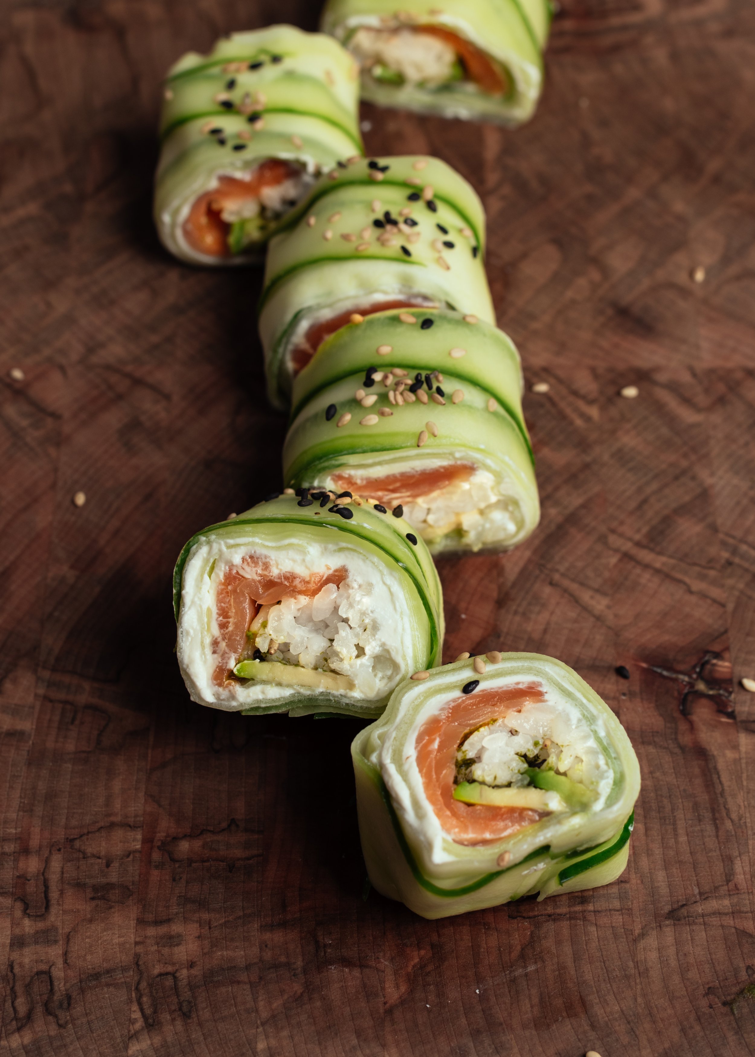 Cucumber Sushi Roll - FeelGoodFoodie