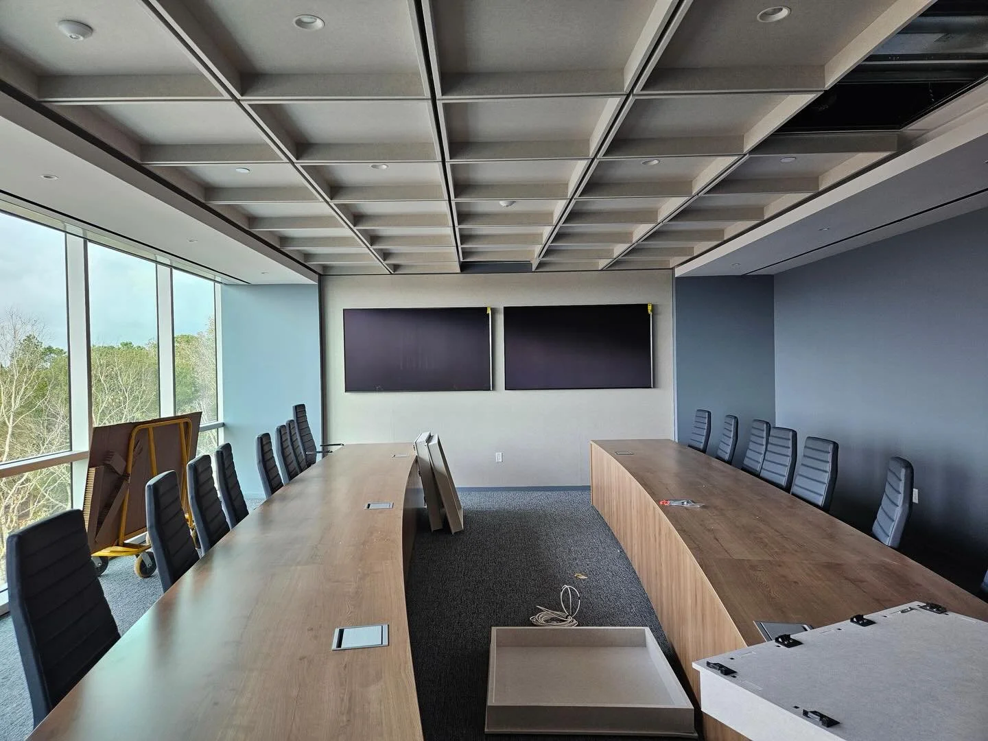 Interior Construction Update for 80,000 SF HQ out in Friendswood! All of the furniture will be installed by the end of this month, and the final touches on the landscaping outside will be completed. Our clients will be moving in shortly. We are so ex