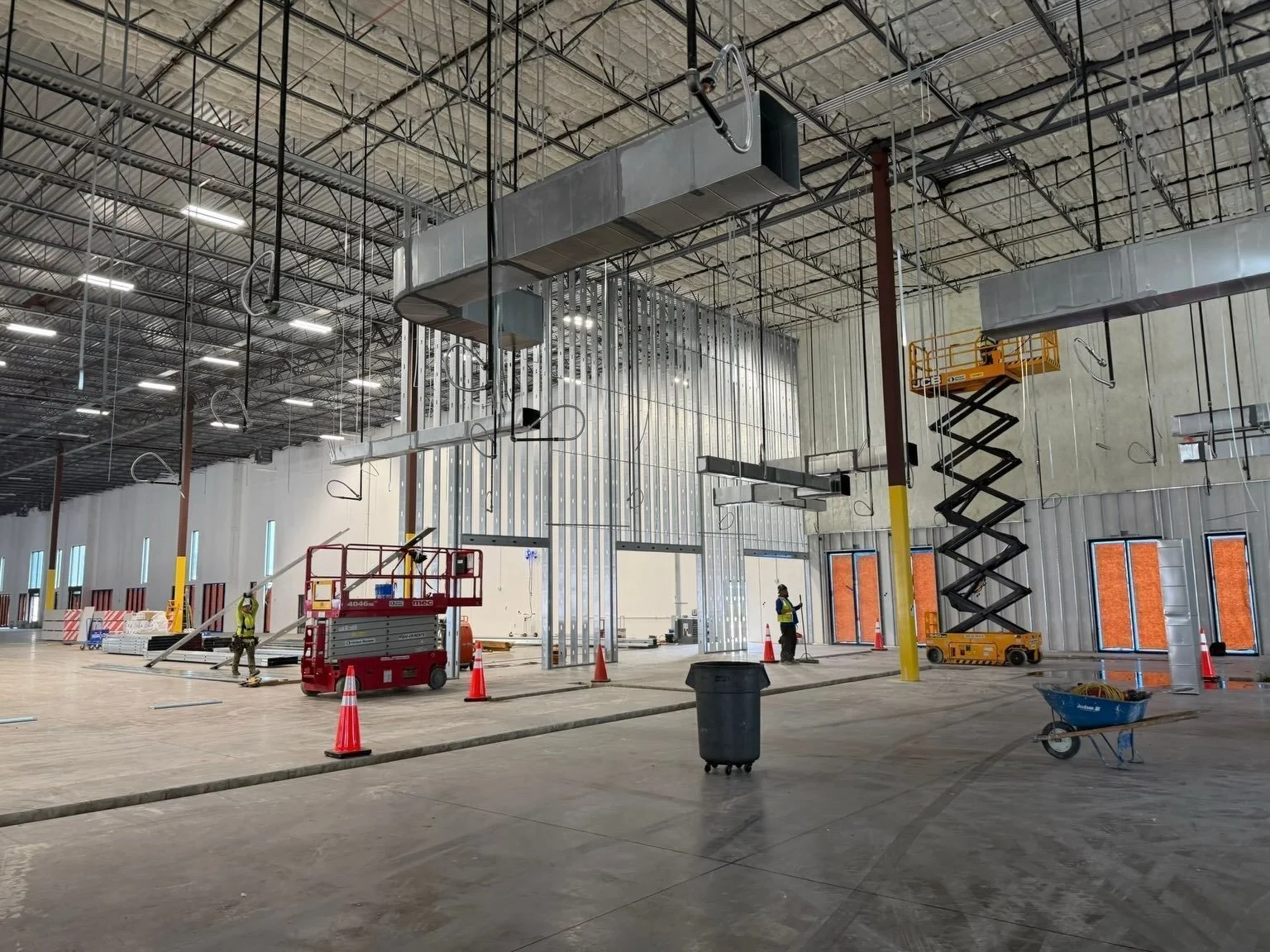 The start of something new 👷&zwj;♀️🚧 Our client&rsquo;s new office is taking shape with trenching, partition layouts, electrical conduit, and installation on the way. We are excited to watch the vision come to life. Follow along for more constructi