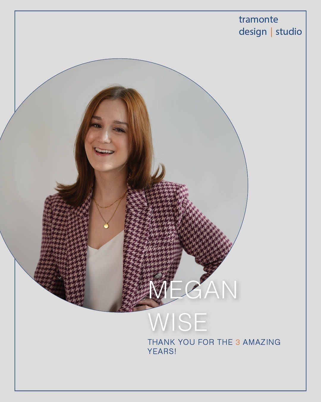 Happy 3 year work anniversary to Megan Wise! Thank you for all of your work over the past three years. We are proud to see your growth over 3 years and as always excited to see what you design next 🙌