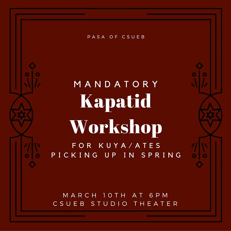 Kapatid Workshop- MANDATORY