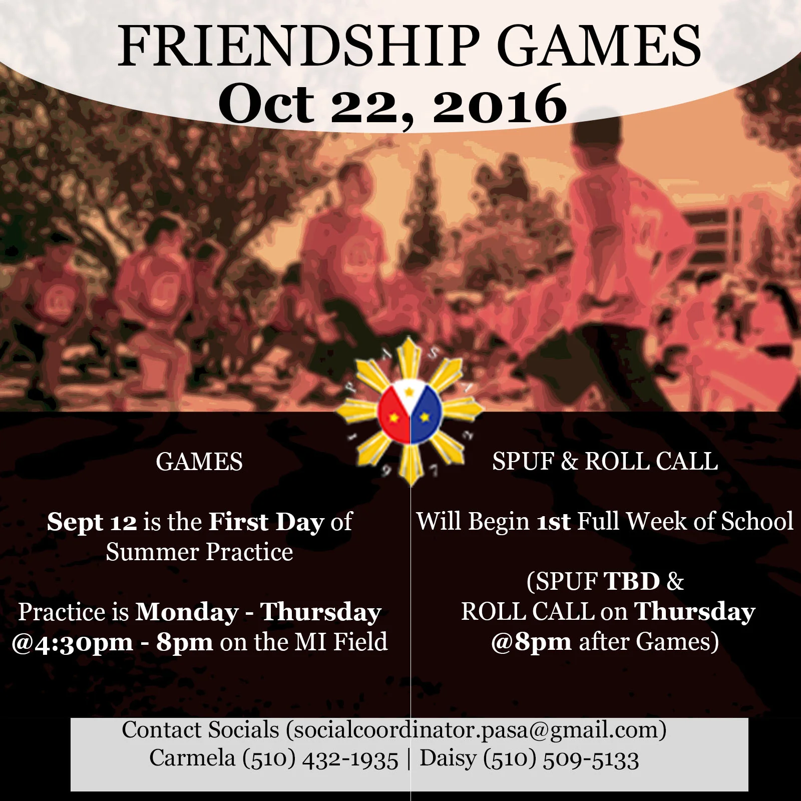 Important Friendship Games Dates