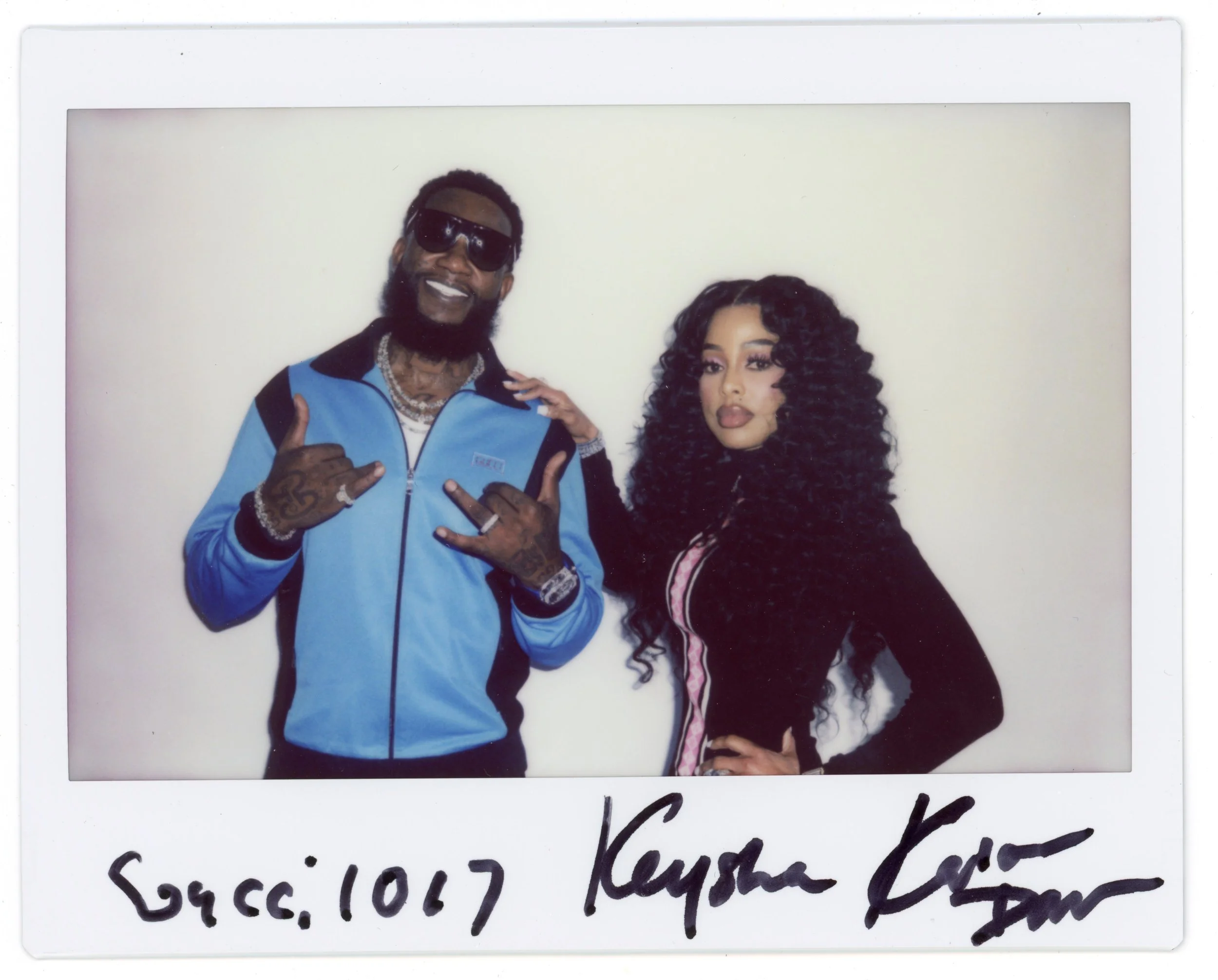 Gucci Mane and Keyshia Ka'oir Polaroid Photograph
