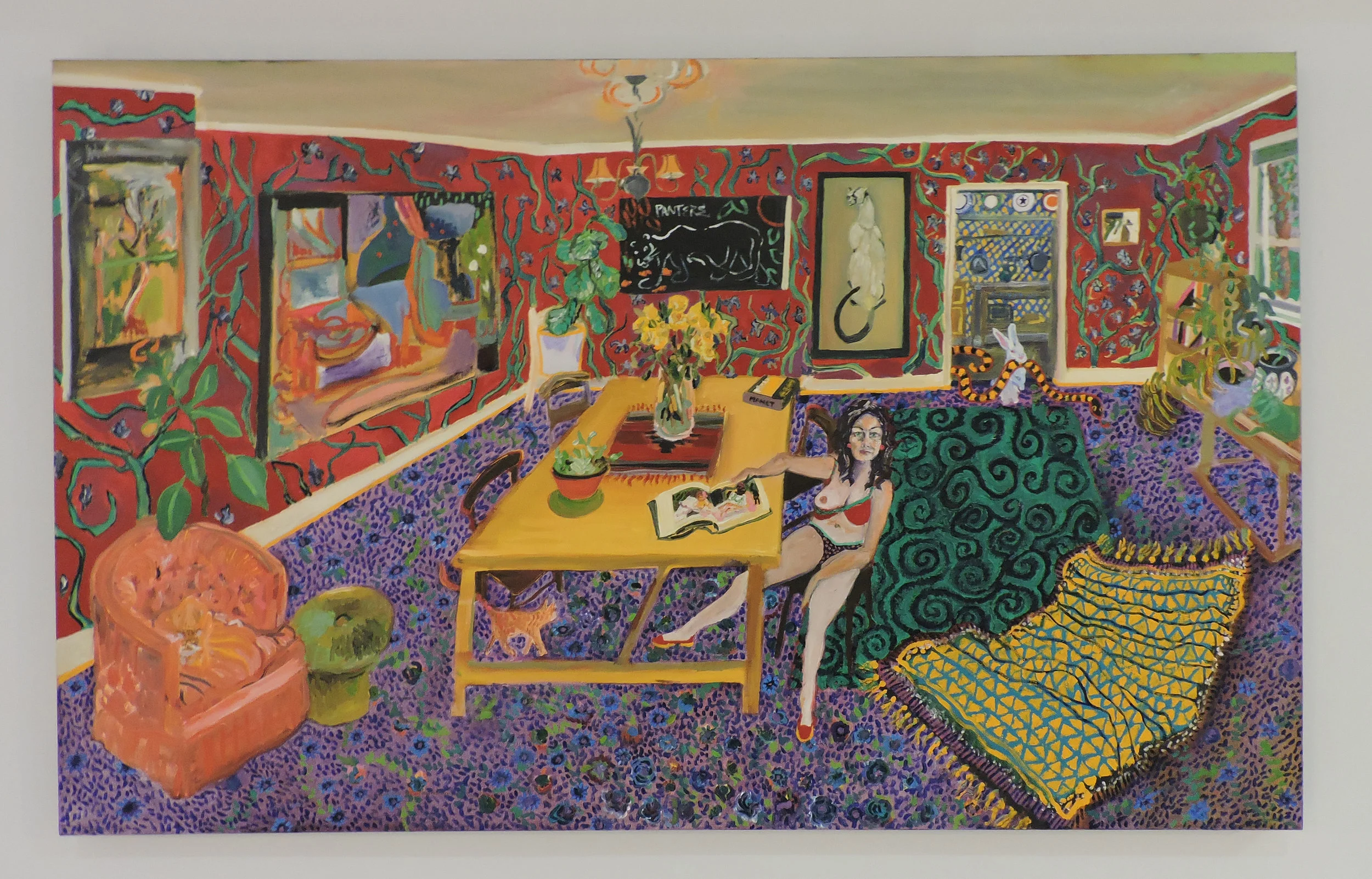 SOLD "The front room" oil on canvas 48x2x30