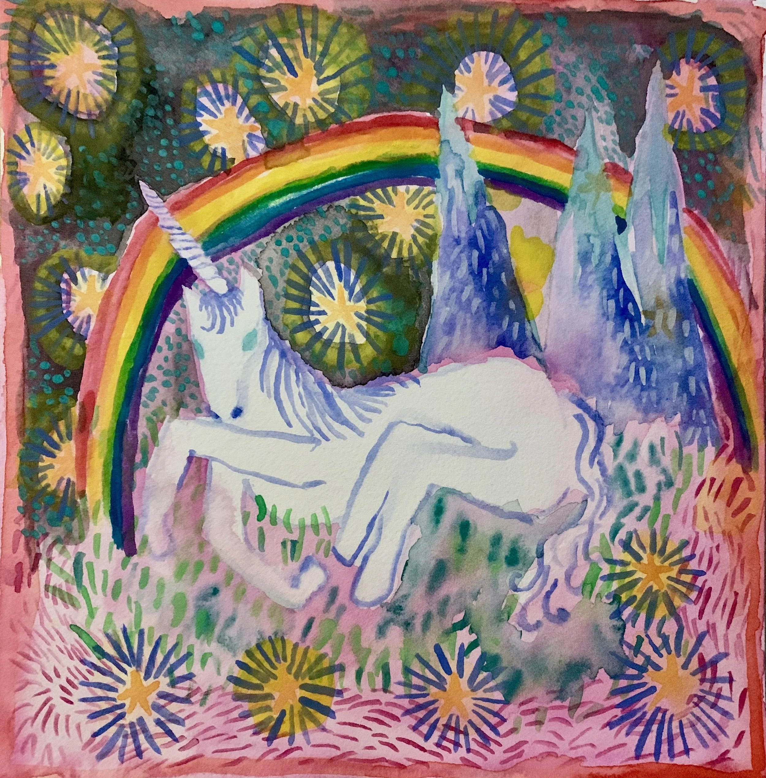Unicorns, I love them Poster Prints