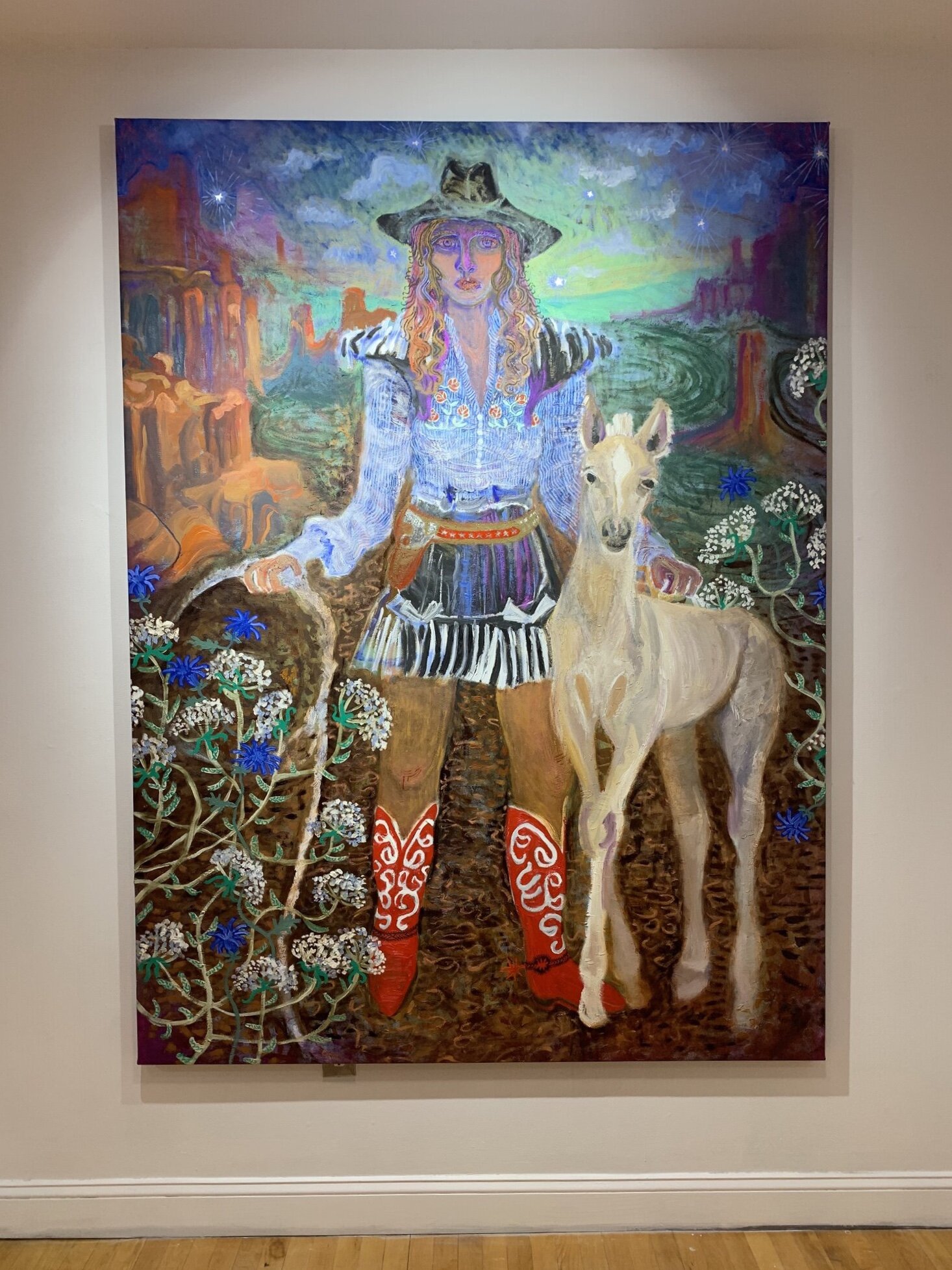 "Lasso Lass" 86x55 oil on canvas 