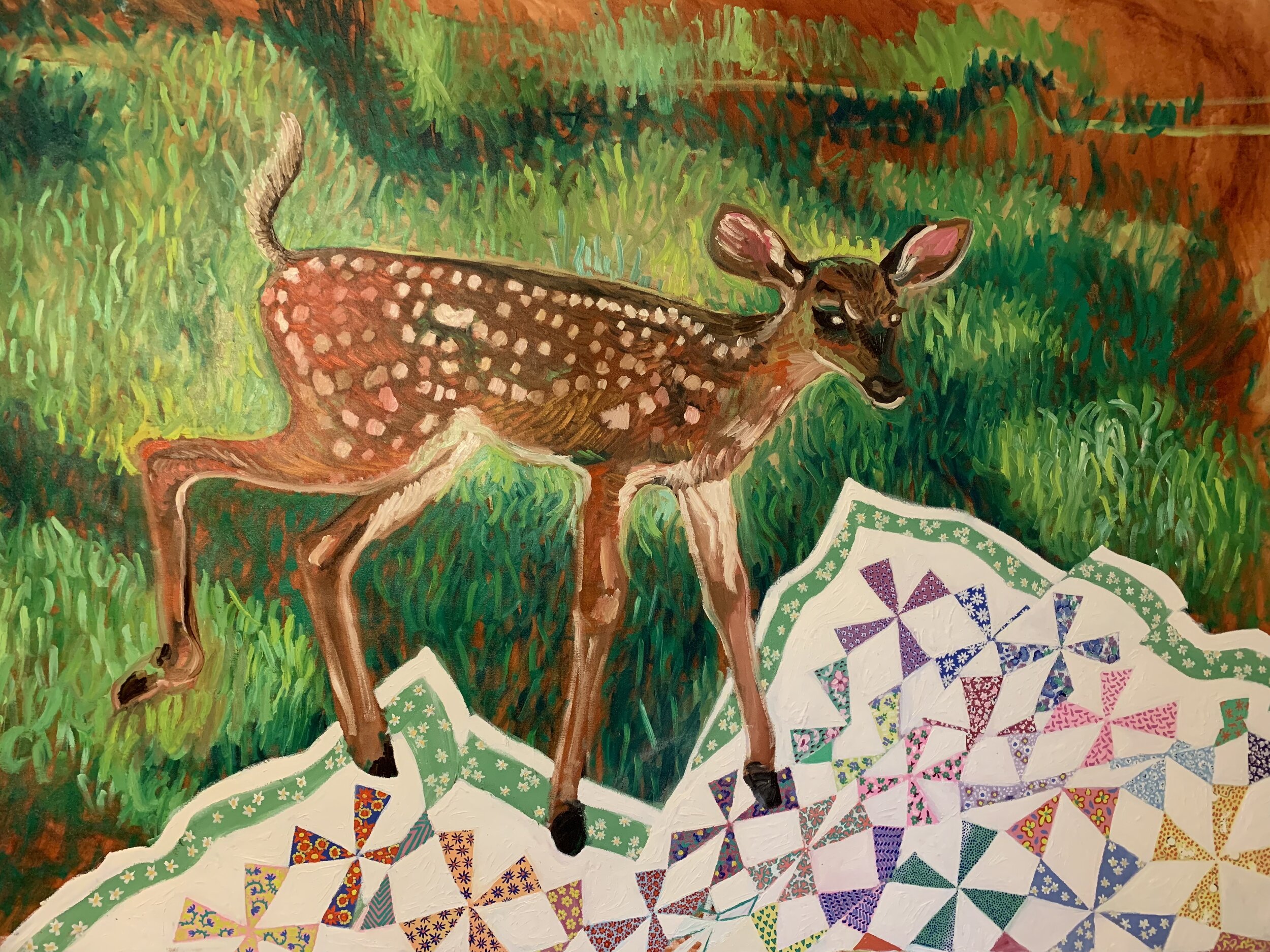 "Fawn" 50x71 oil on canvas 