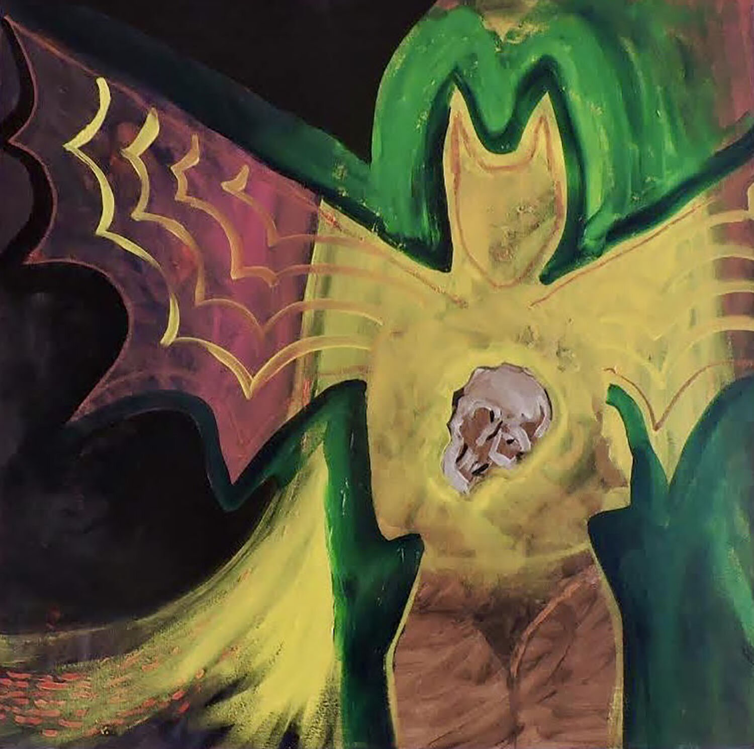 SOLD "Bat Girl" oil on canvas 