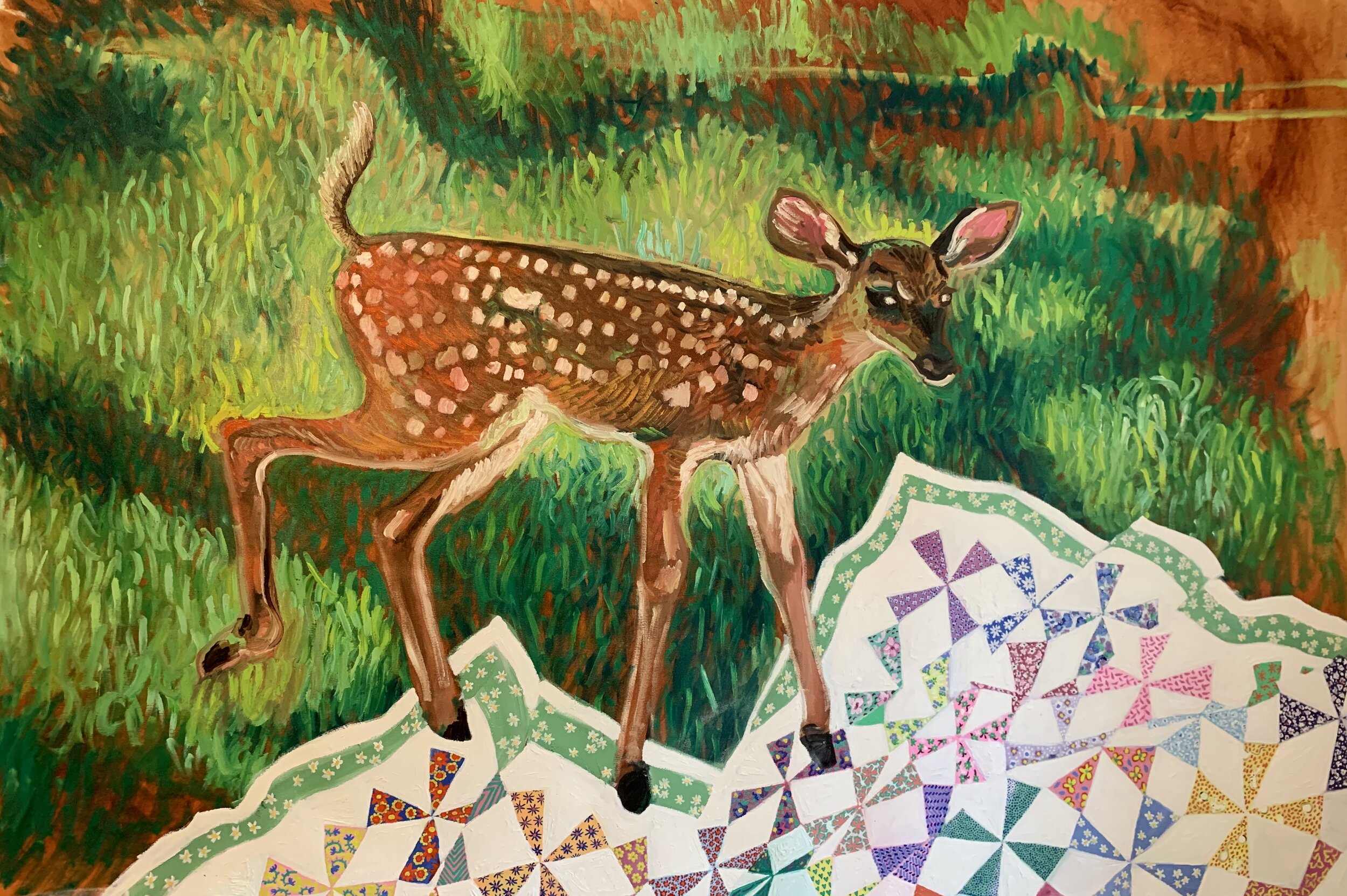 "Fawn" 50x71 oil on canvas